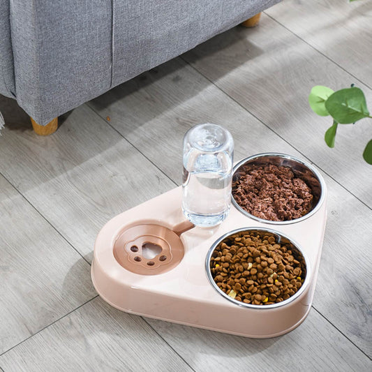 3 in 1 hondenbak met automatische waterdispenser