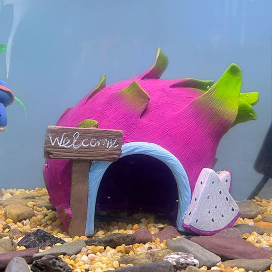 Aquarium Ornament drakenfruit hamsterhuis