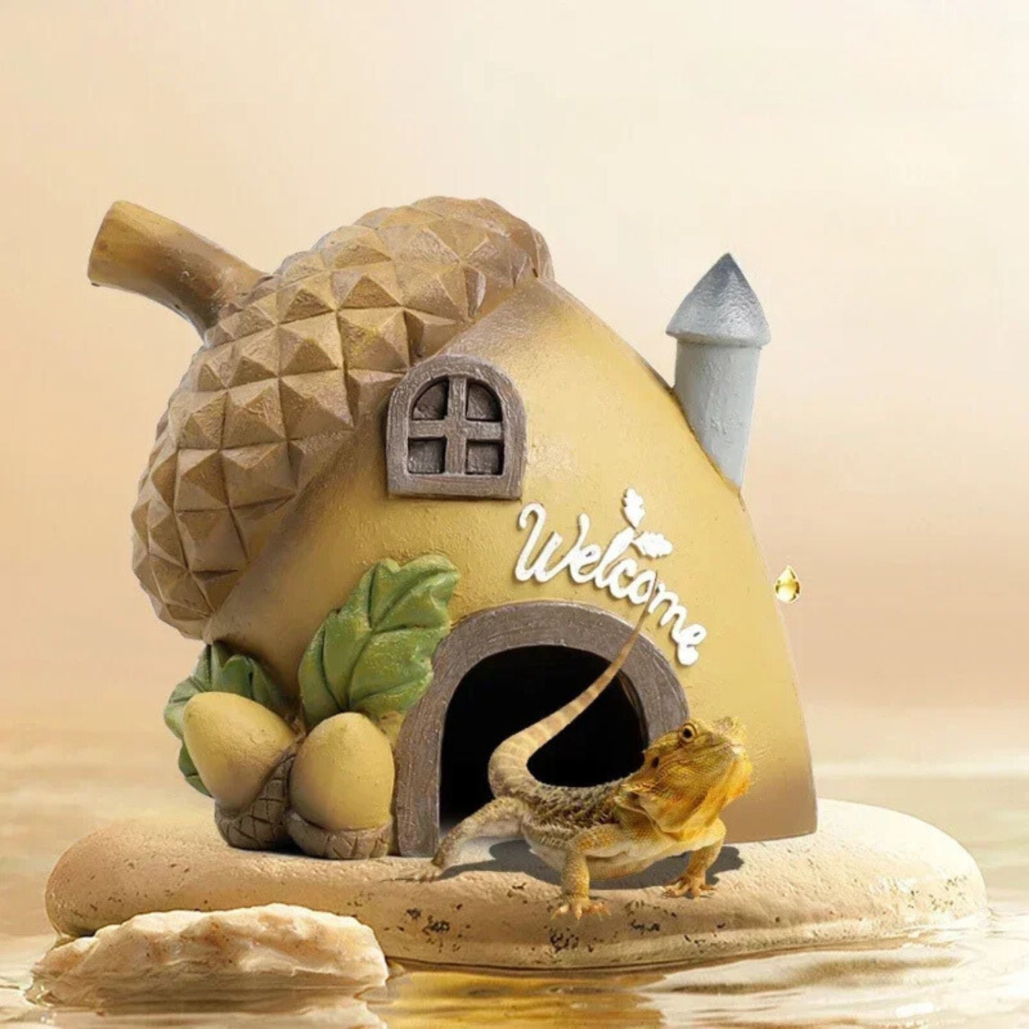 Aquarium Ornament eikel vorm dieren welkom huis