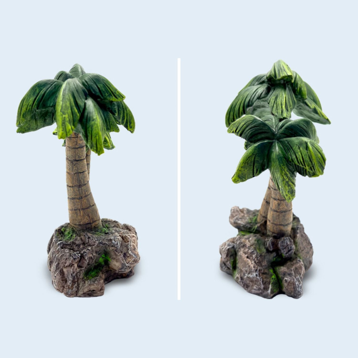 Aquarium Ornament palmboom sier voor aquarium