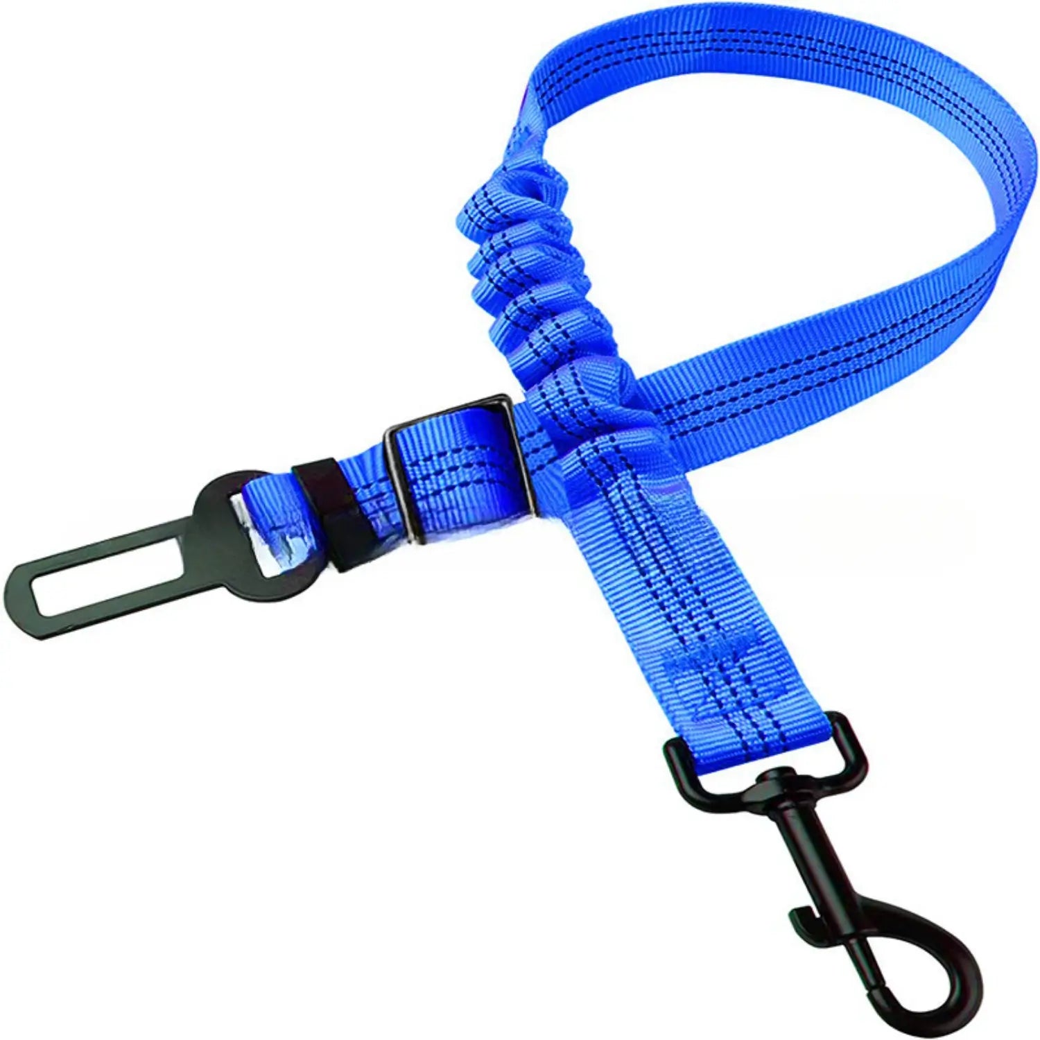 Autogordel Hondenriem/Kattenriem met Elastiek | Reflecterende Veiligheidsriem