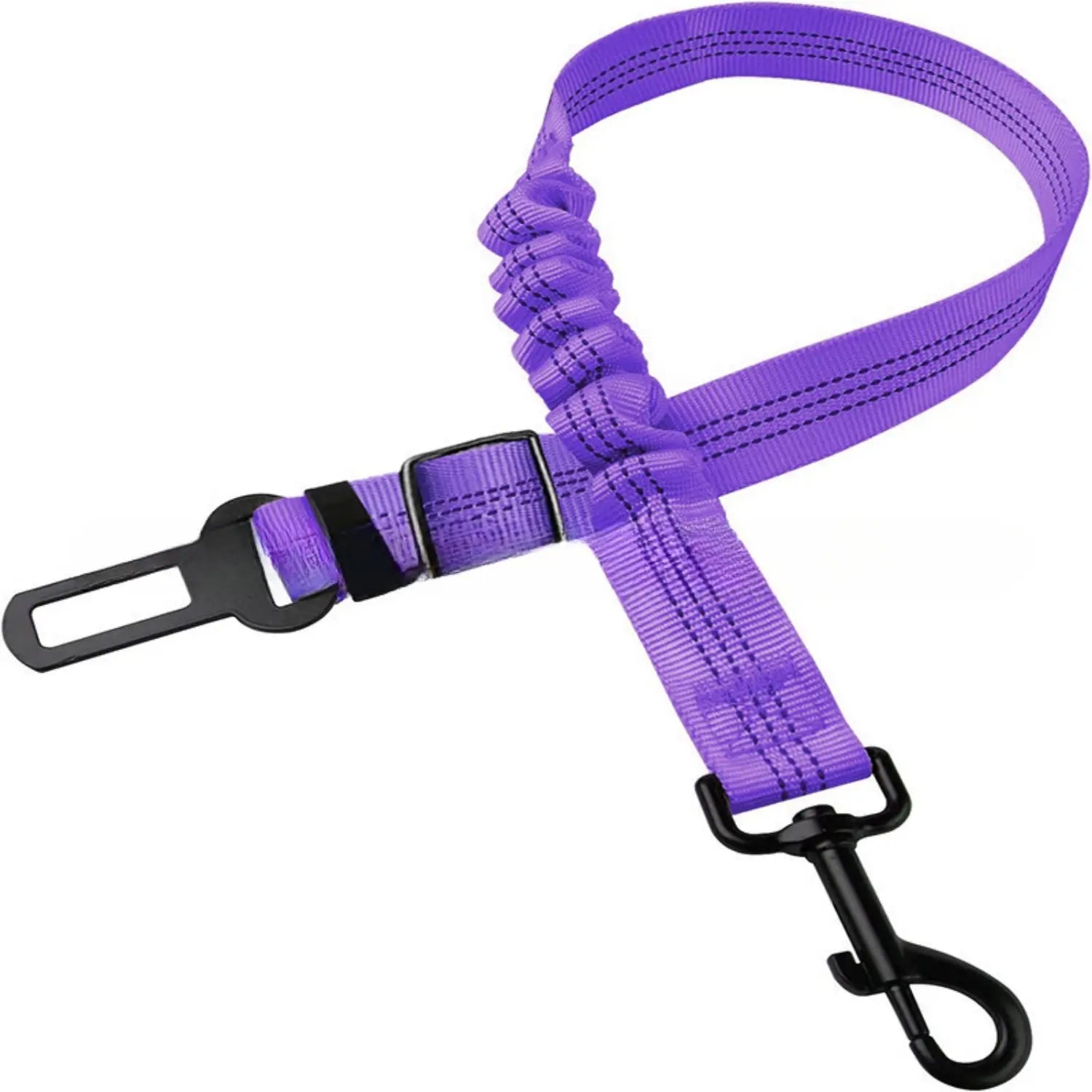 Autogordel Hondenriem/Kattenriem met Elastiek | Reflecterende Veiligheidsriem