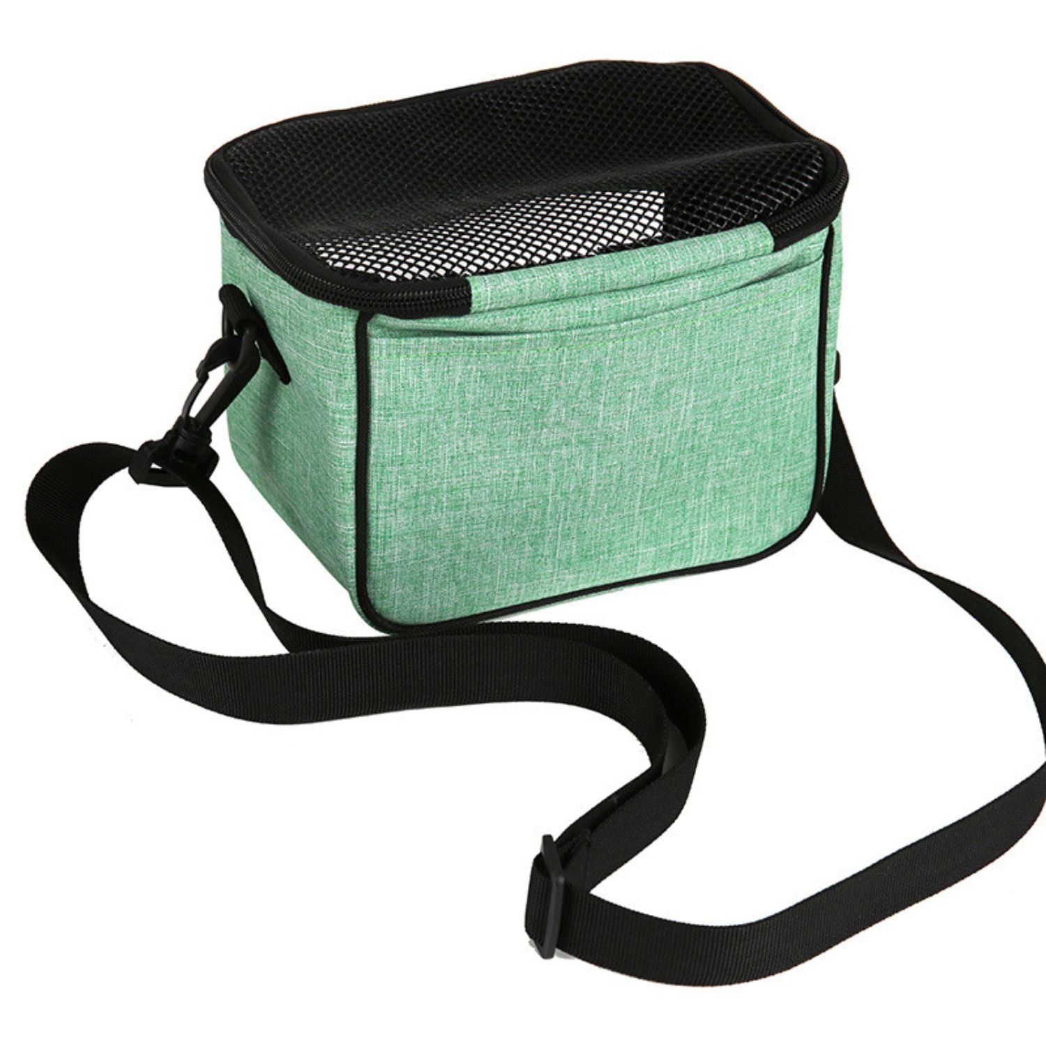 Draagbare Dieren Reiszak groene tas met buitenzak en mesh bovenkant