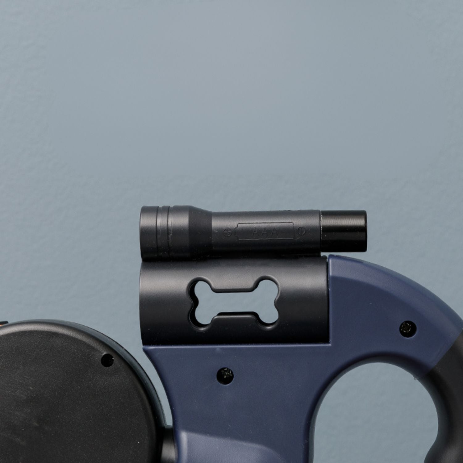 Dubbele hondenriem met lampje en houder