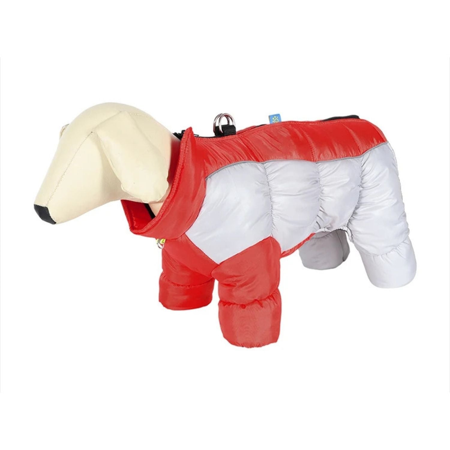 Gezellige hondenjas rood kleur