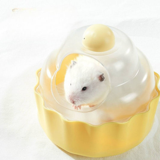 Hamster Badkamer Wastafel geel met hamster binnenin