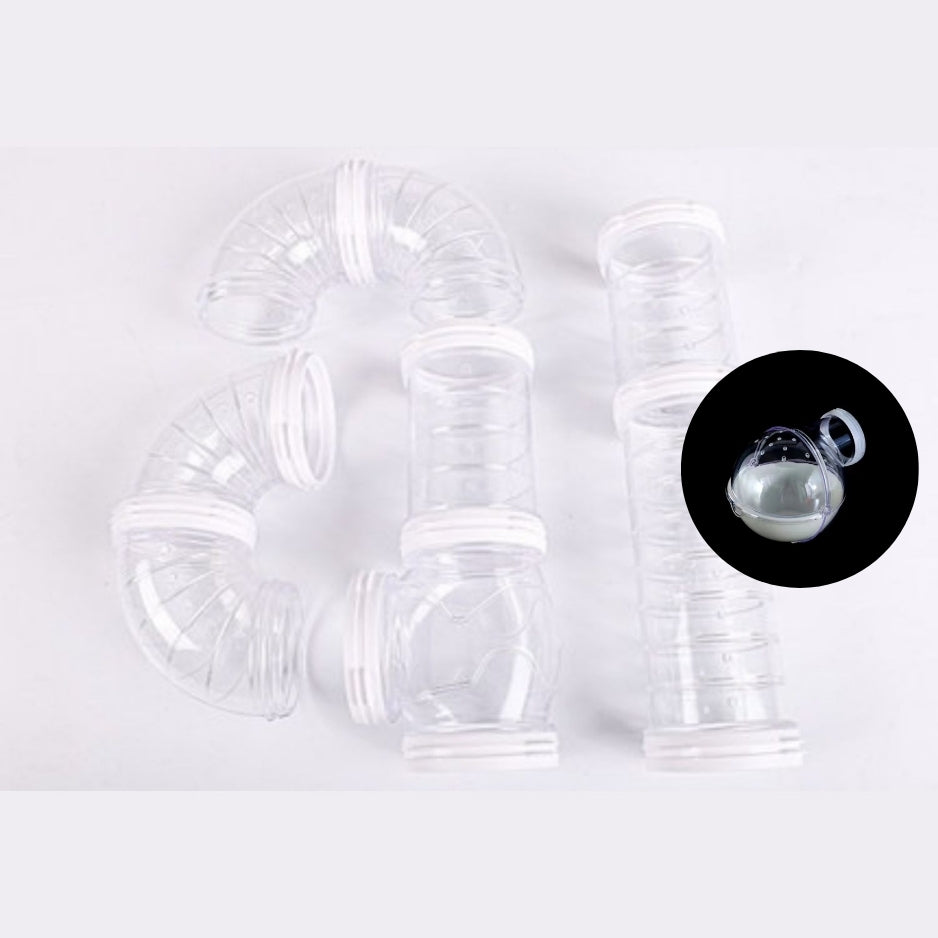 Hamster Pijp Speelgoed Set wit pijpen systeem