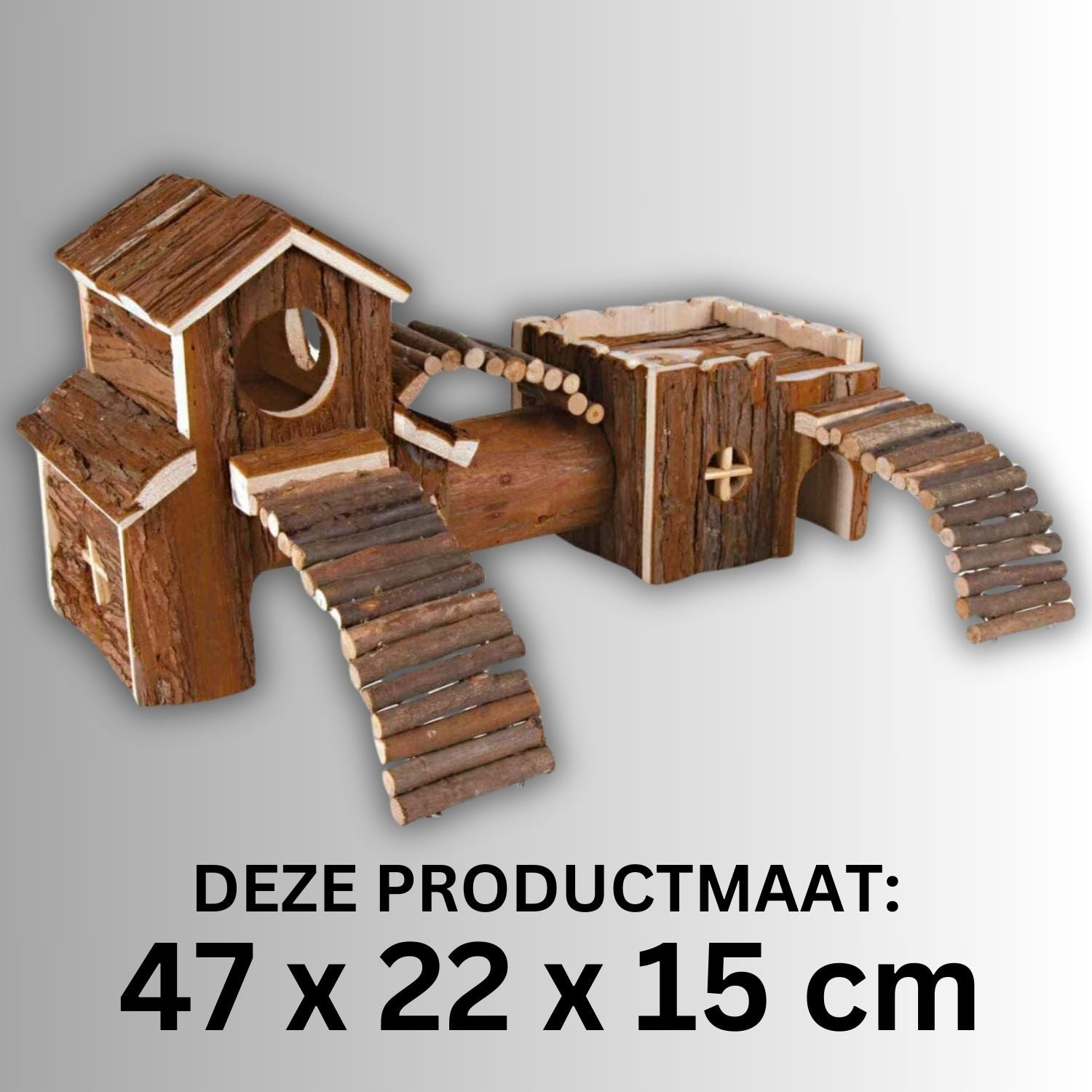 Hamster Schors Kasteel Speelset hamster on ladder