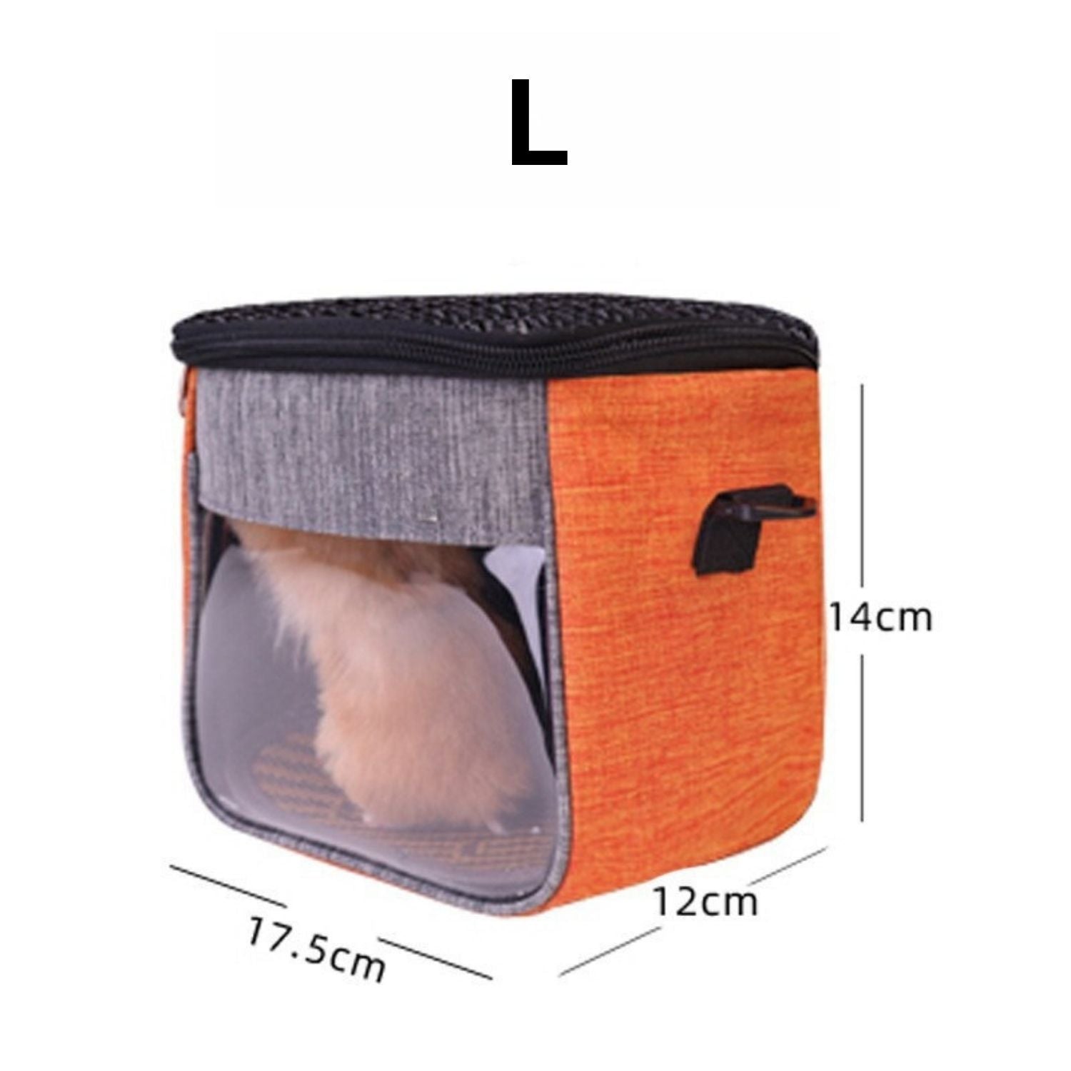 Hamsterdrager grote hamsterdrager in oranje met afmetingen