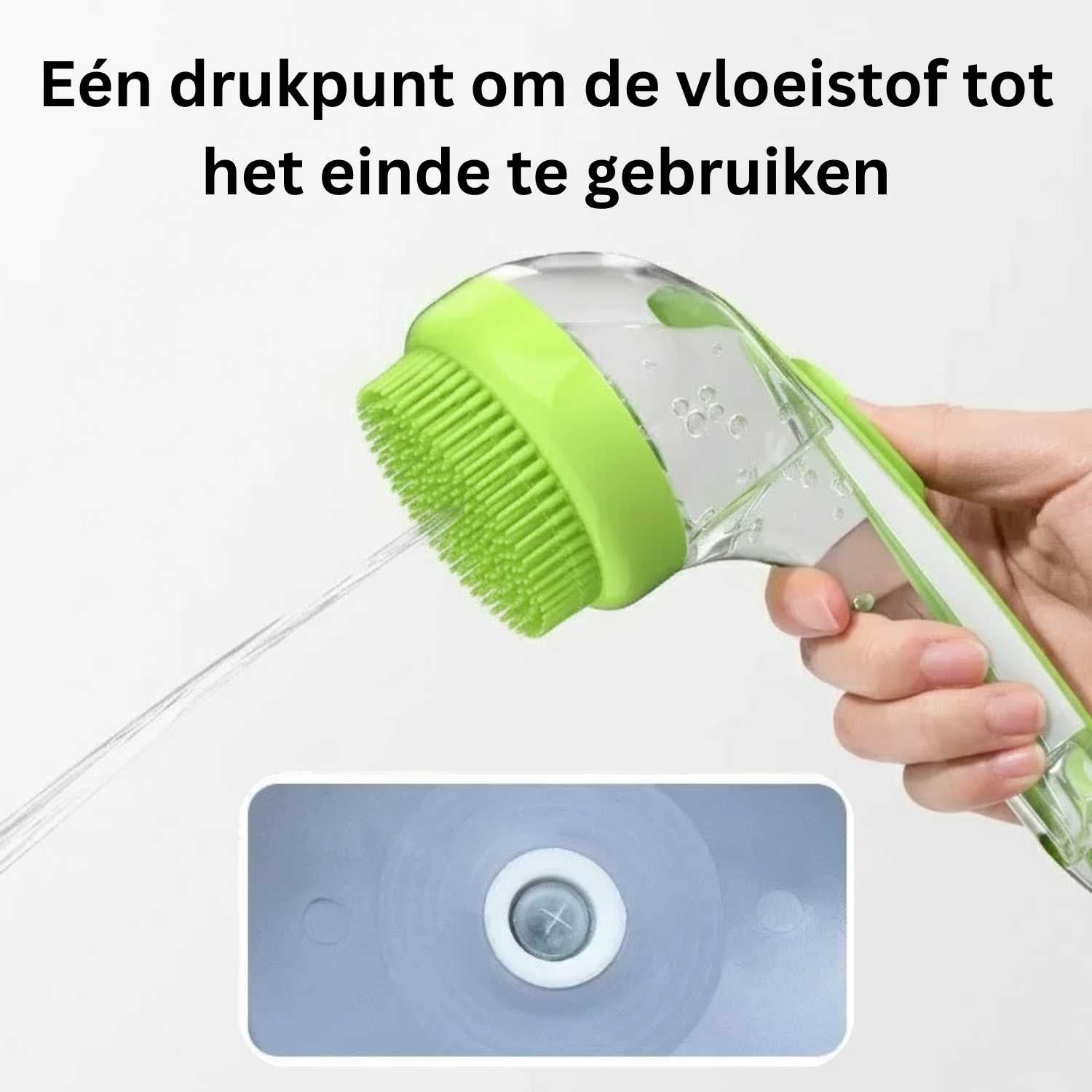 Honden Shampoo Borstel drukpunt shampoo dispenser borstel met vloeistofafgifte