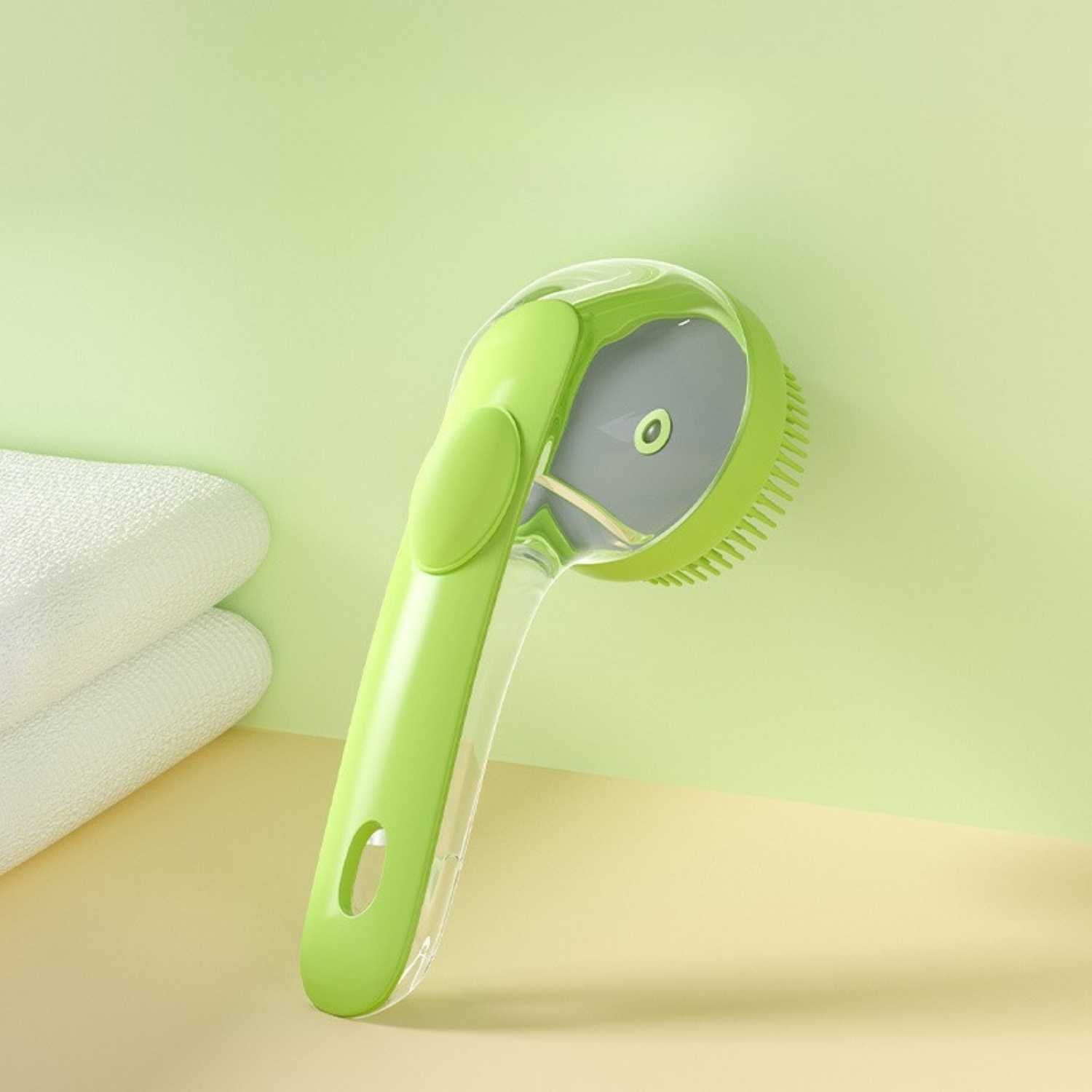 Honden Shampoo Borstel groene hondenshampoo borstel met muurbevestiging
