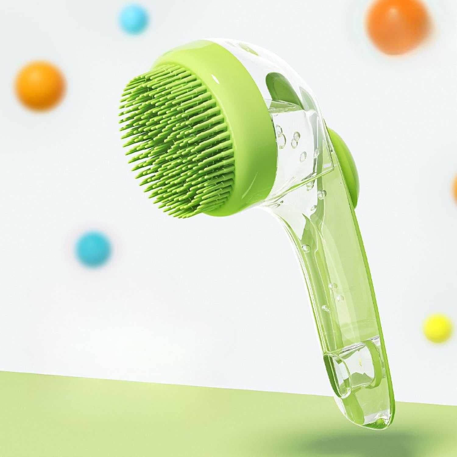 Honden Shampoo Borstel siliconen hondenshampoo borstel met zeepreservoir