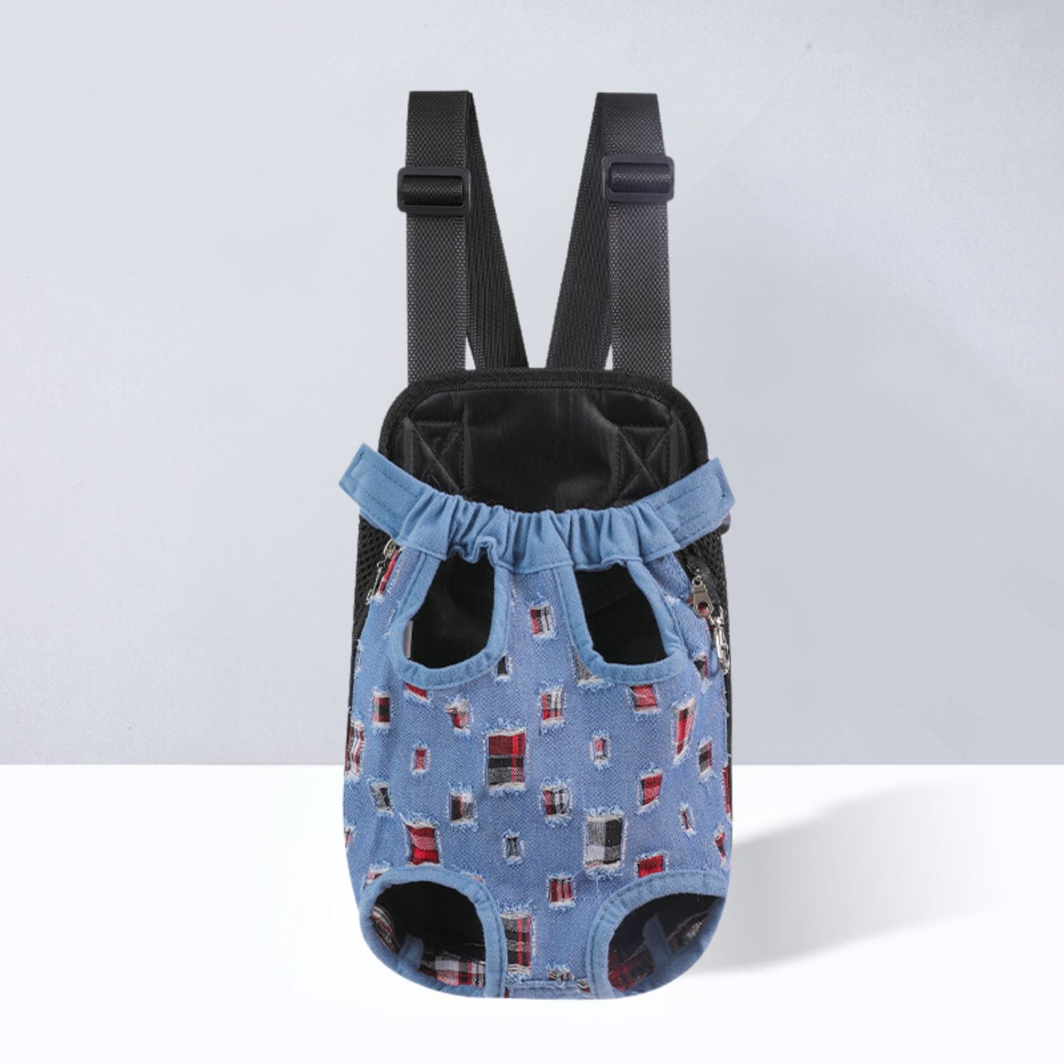 Huisdier Avonturenpakket blauwe patroon huisdier draagzak