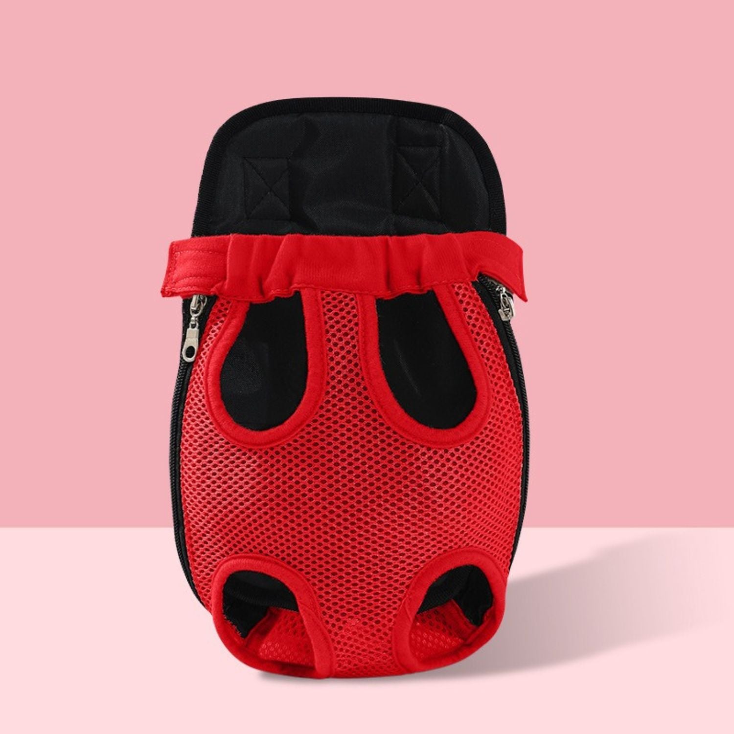 Huisdier Avonturenpakket rode huisdier draagtas met ademende mesh structuur