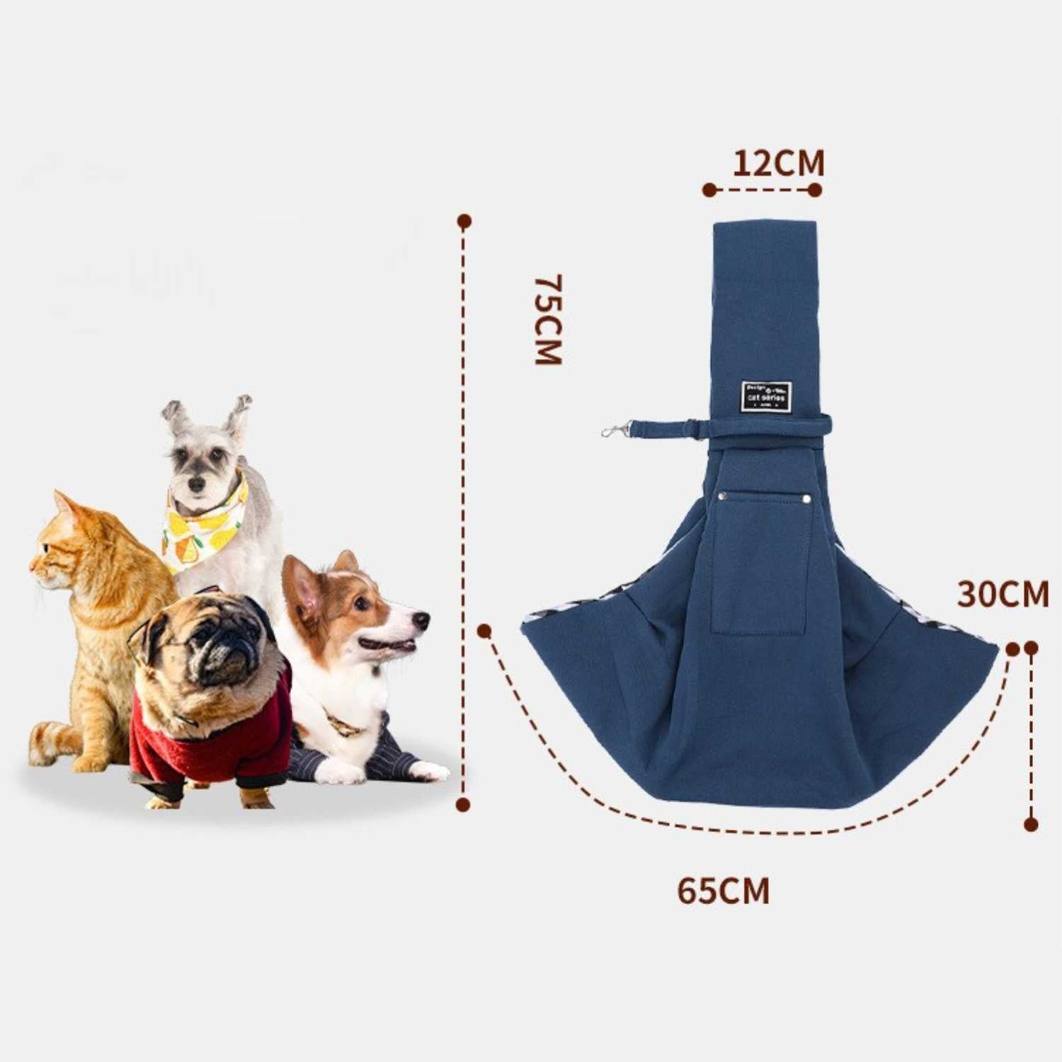 Huisdier Crossbody Tas verstelbare band en veiligheidsclip pet sling drager