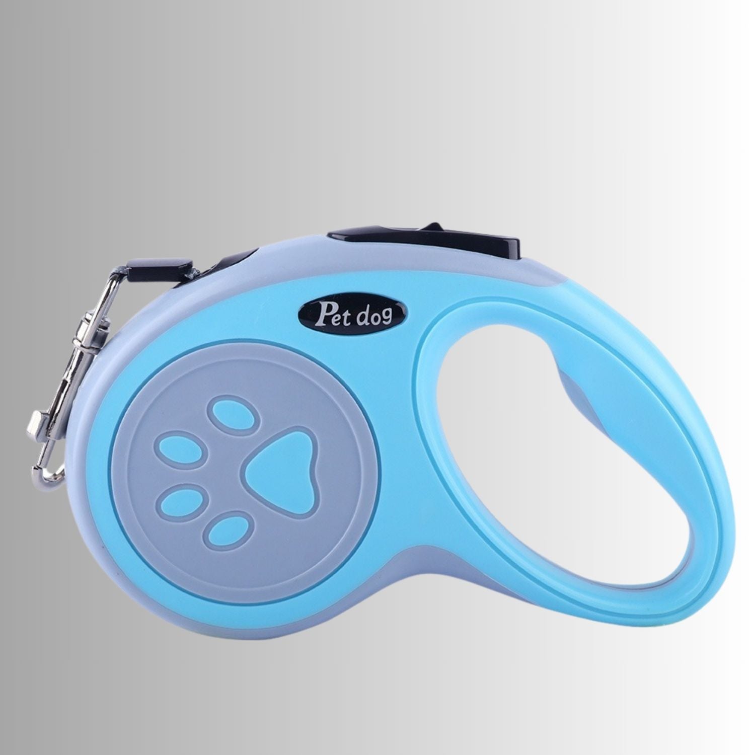 Inklapbare Hondenlijn blauwe hondenriem met pootafdruk logo