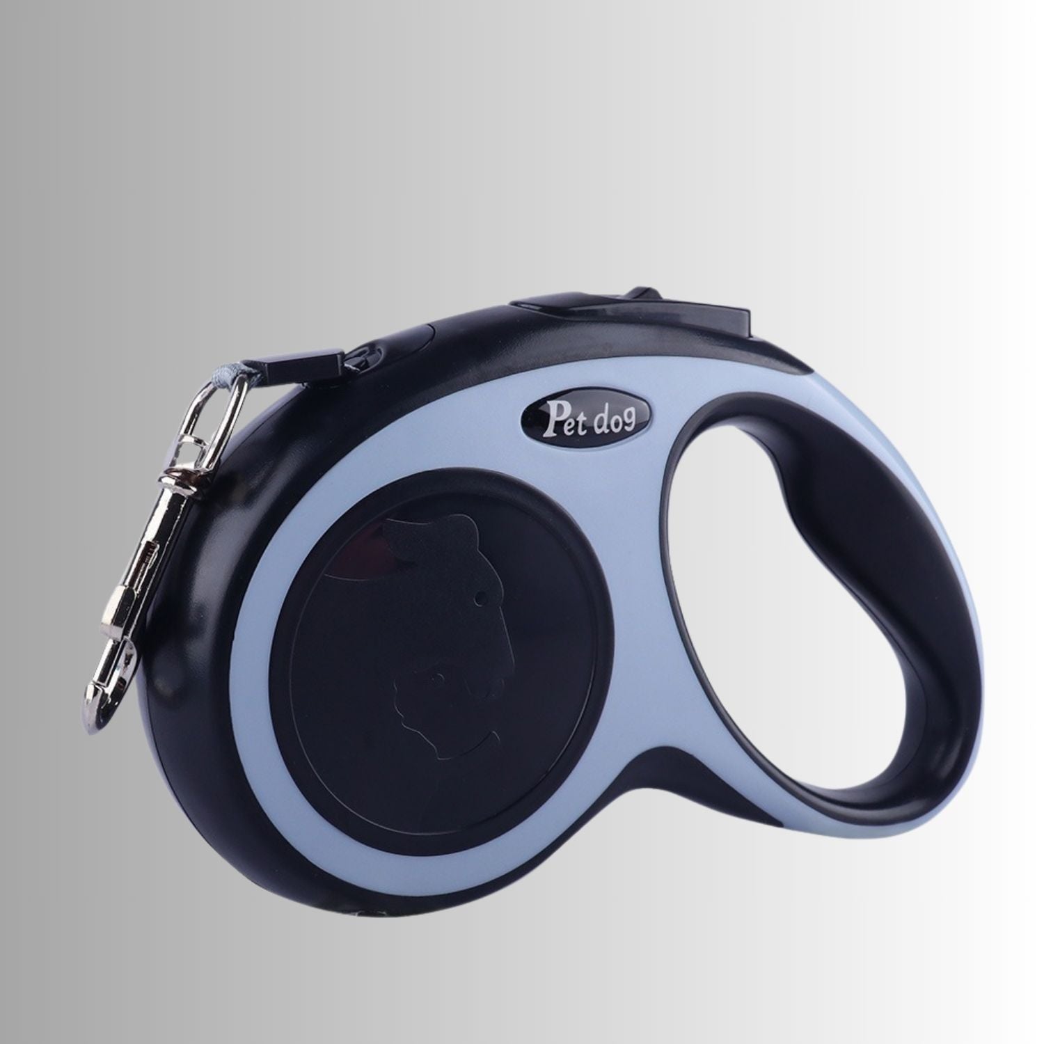 Inklapbare Hondenlijn zwarte hondenriem met eenvoudig ontwerp