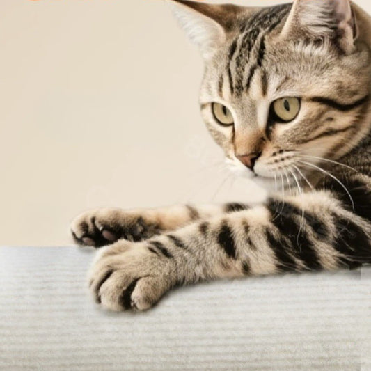 Kattenboom Wandkrabber close up kat poten op wandkrabber rol