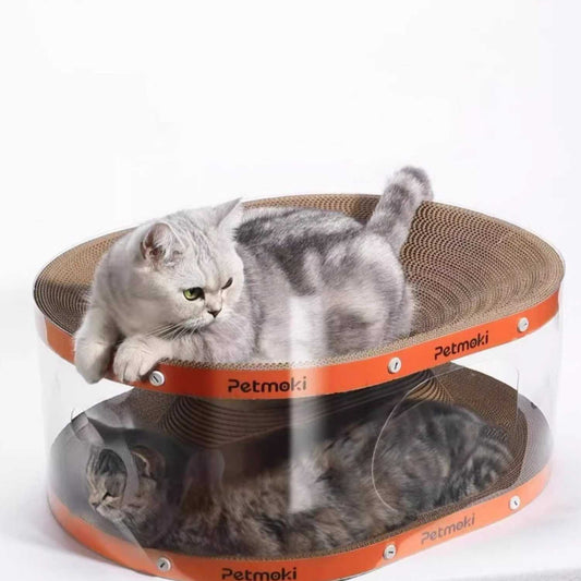 Kattenhuis Tunnel Speelplezier katten speel tunnel krabmeubel transparant