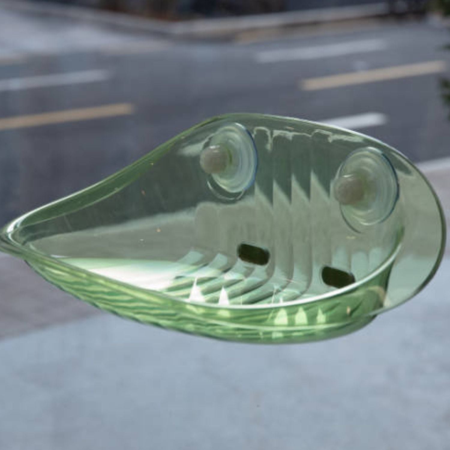 Kattenraam Hangmat doorzichtig groen van buitenaf