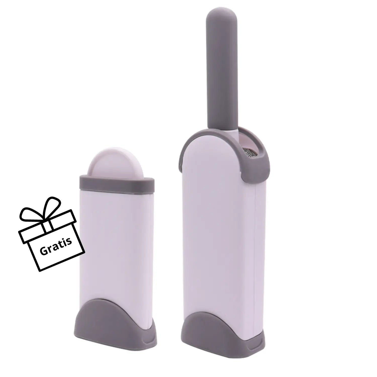 Herbruikbare kledingborstel met zelfreinigende basis