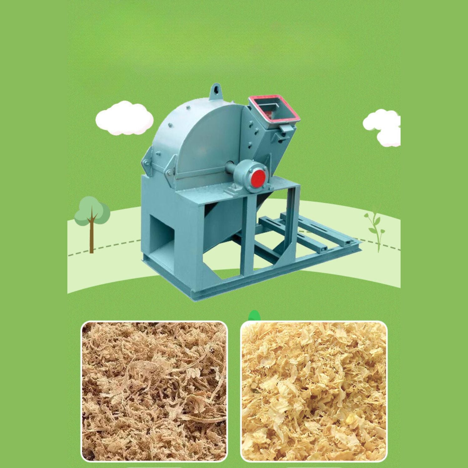 Kleine Dier Houtsnippers Mat Houtversnipperaar machine