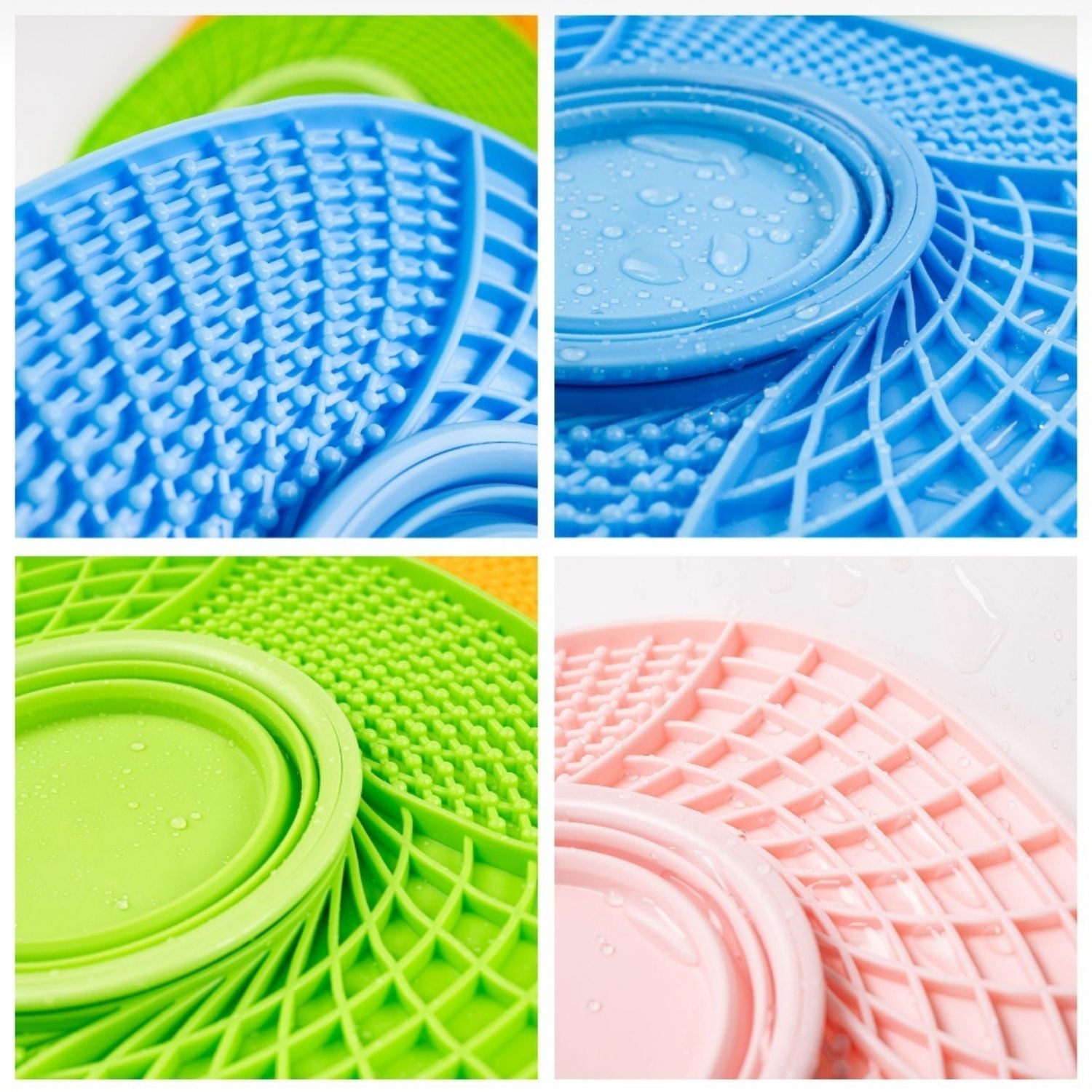 Langzame invoer Hondenmat detailafbeeldingen van textuur en kleuren