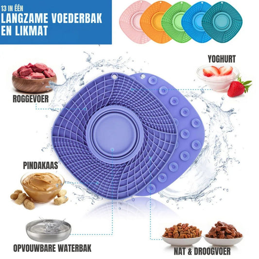 Langzame invoer Hondenmat verschillende voedingsopties op mat