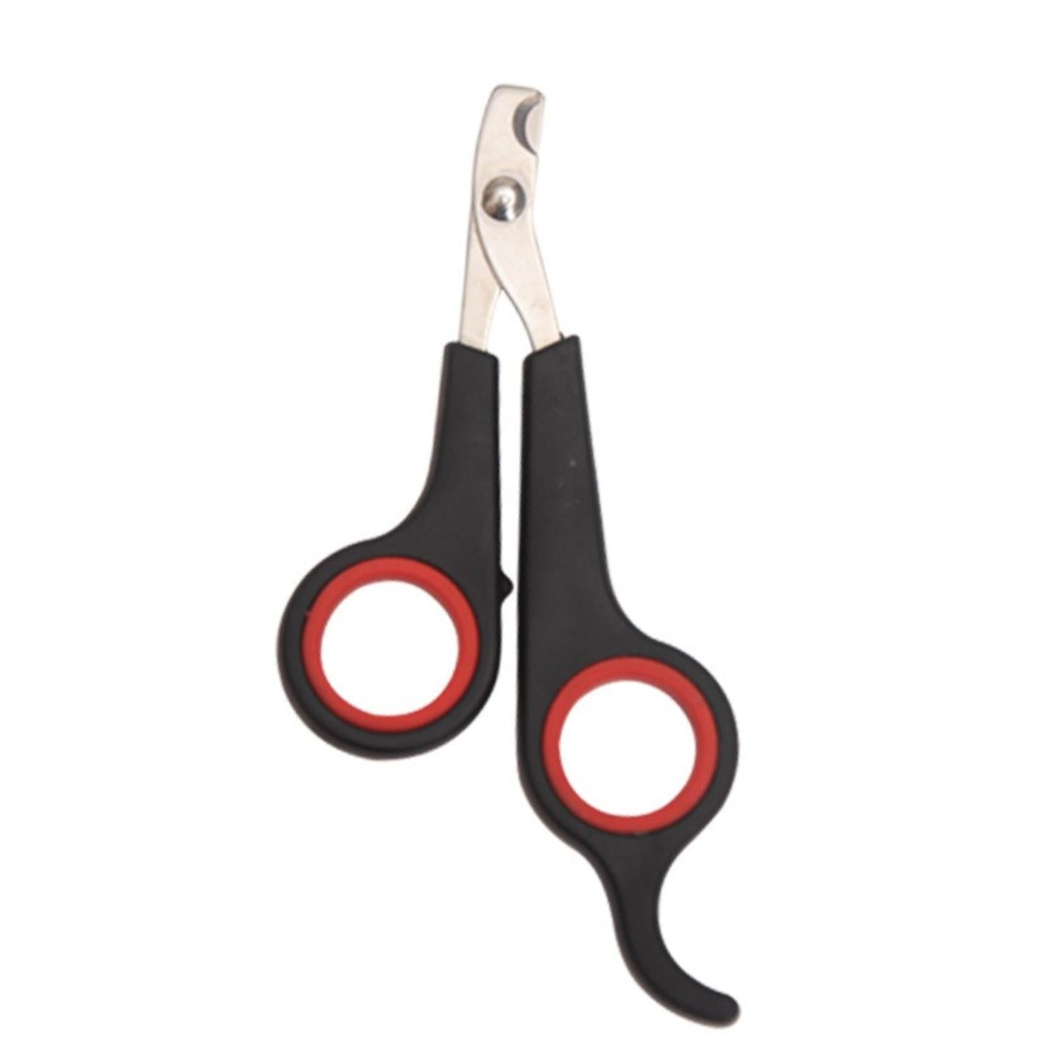 Purrfect Dieren Nagelknippers kleine zwart rode huisdier clipper met haak handvat