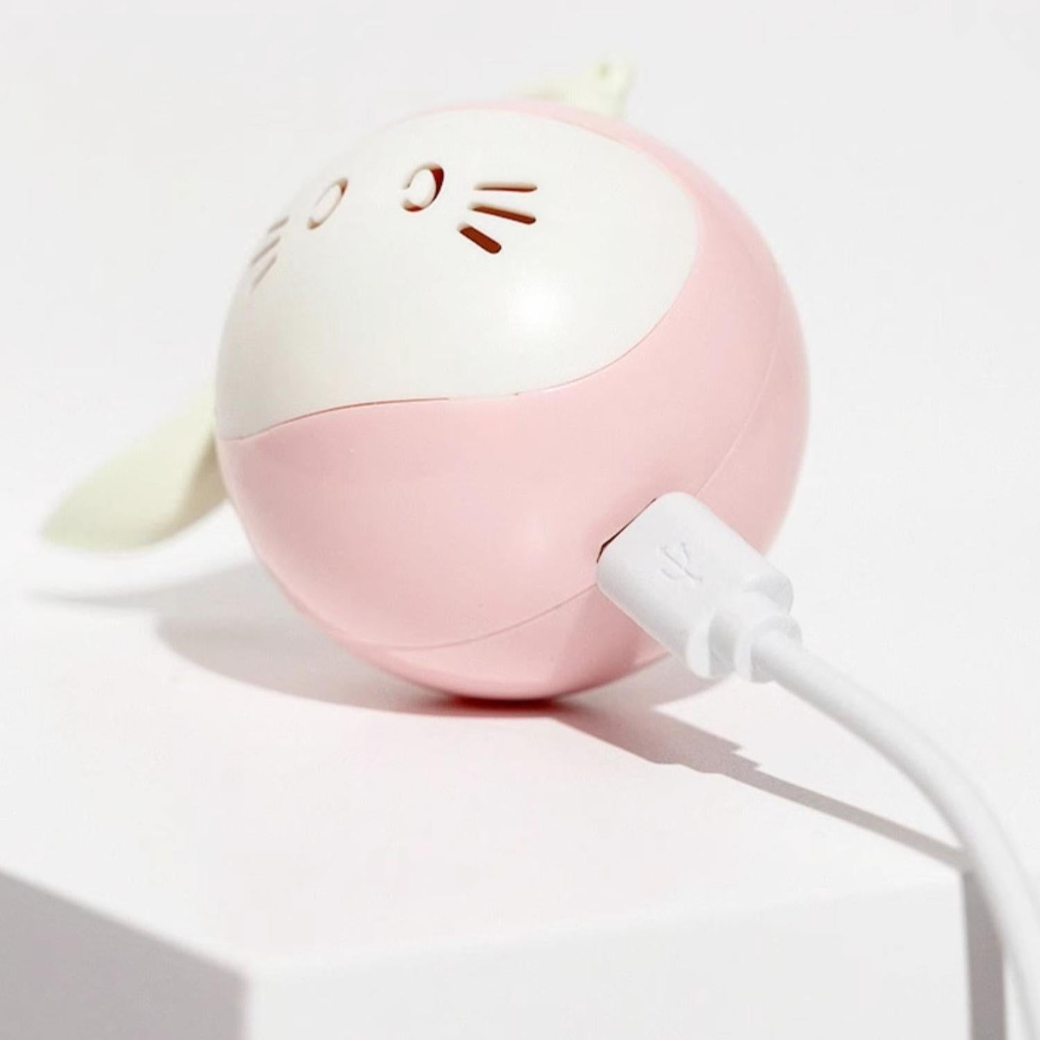 Slimme Plagenbal roze speelbal usb oplaadbaar voor katten