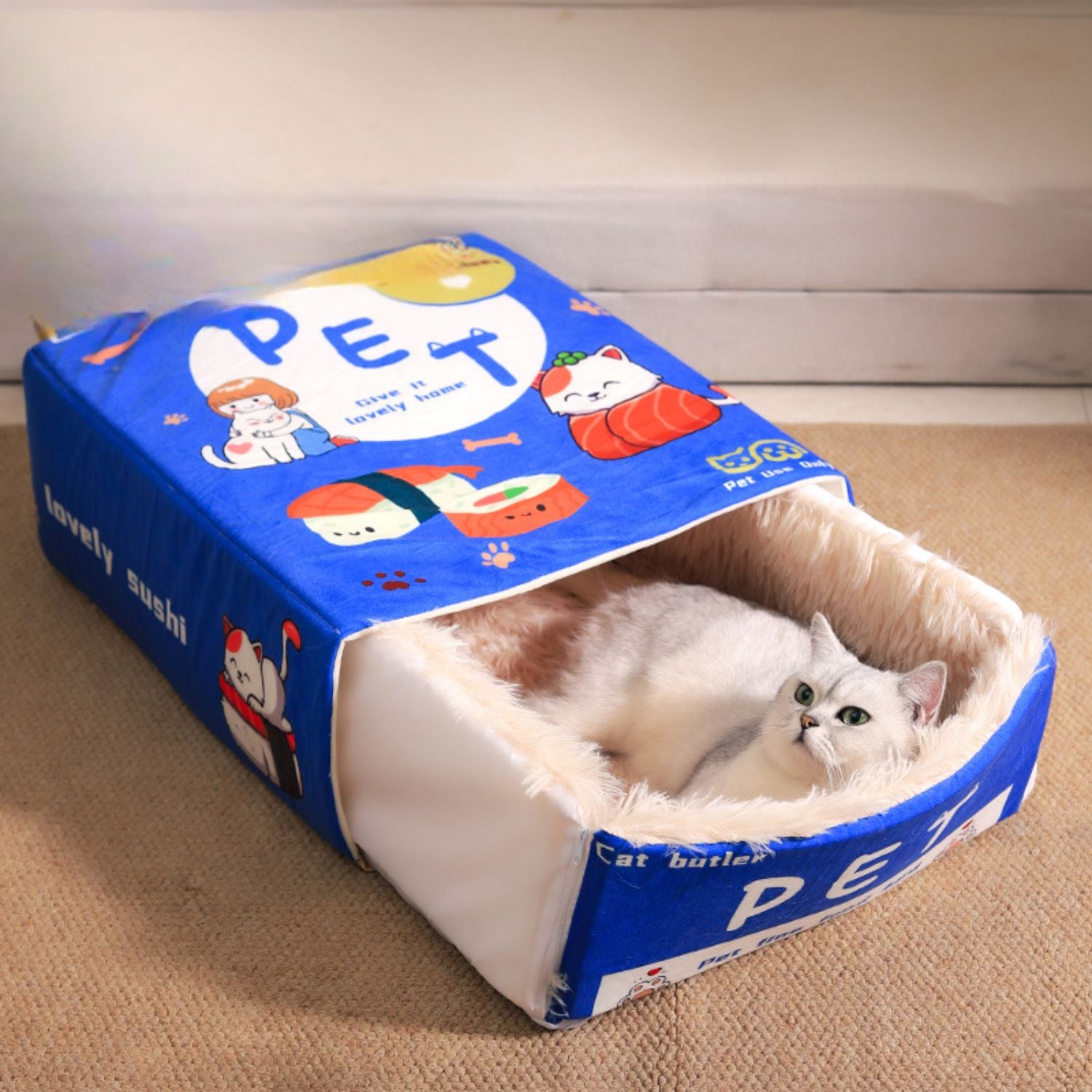 Snack-Box-kattenbed-deluxe-antislip-ondergrond-voor-maximale-stabiliteit