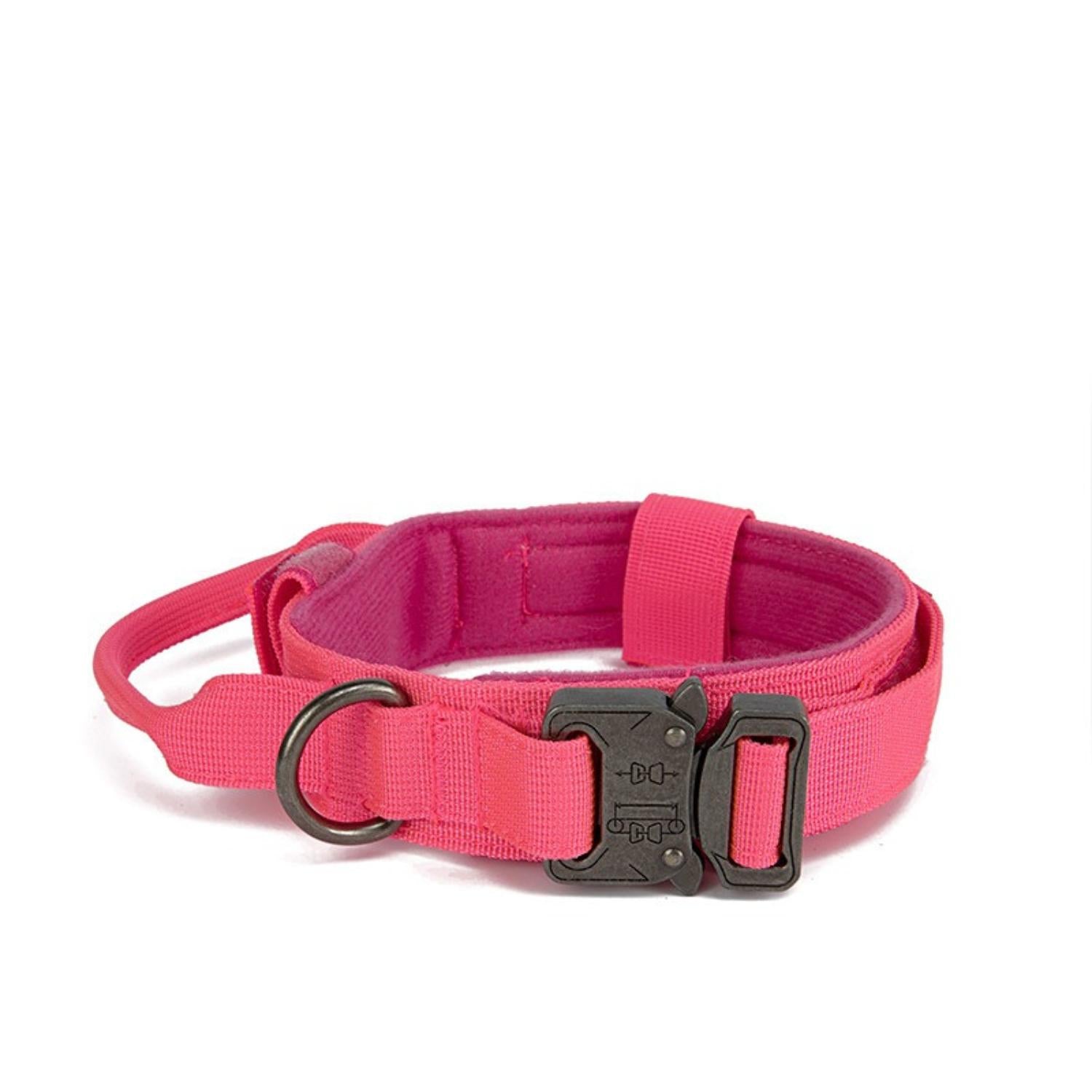 Tactische Hondenhalsband roze halsband met gesp