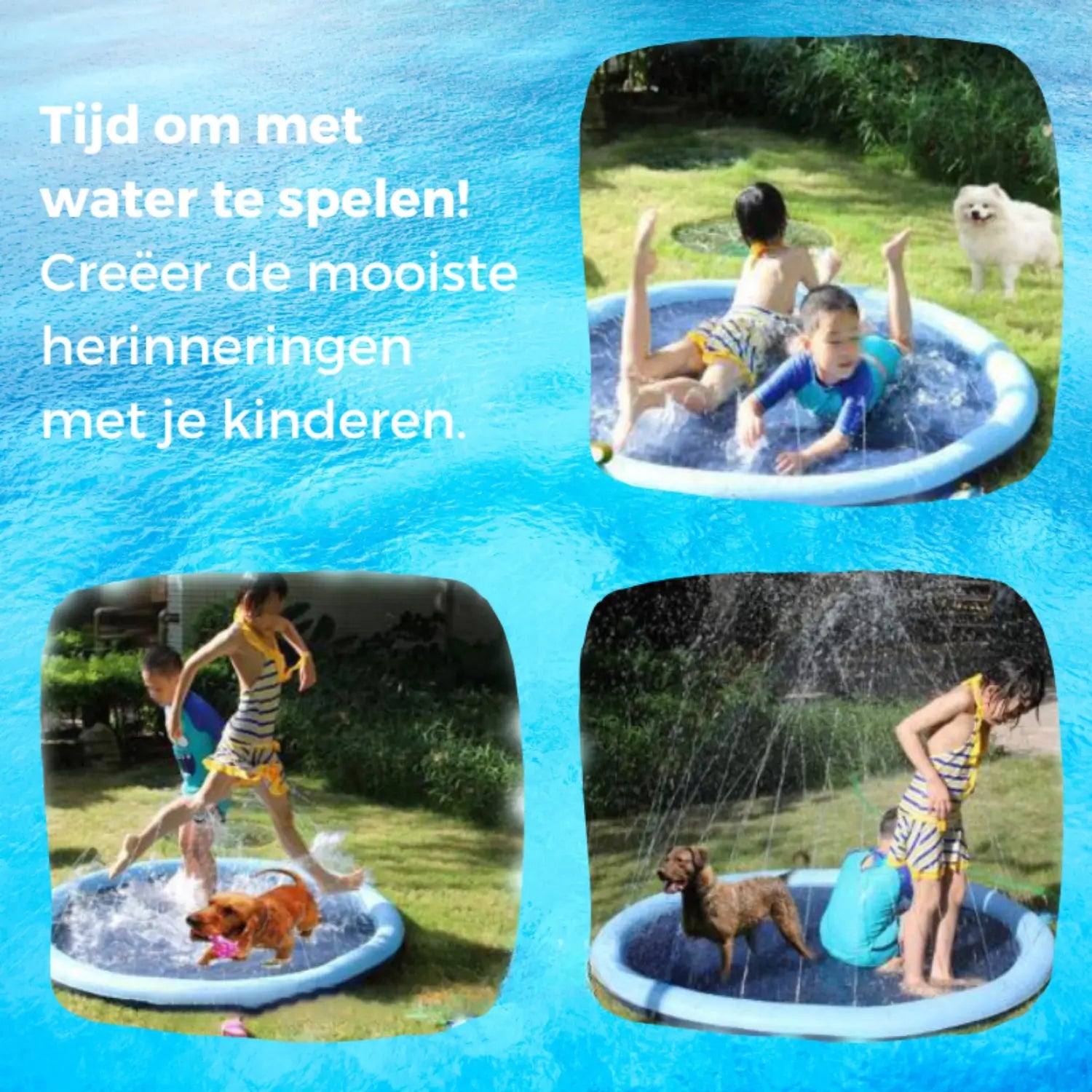 Creëer mooie herinneringen met de water spray mat