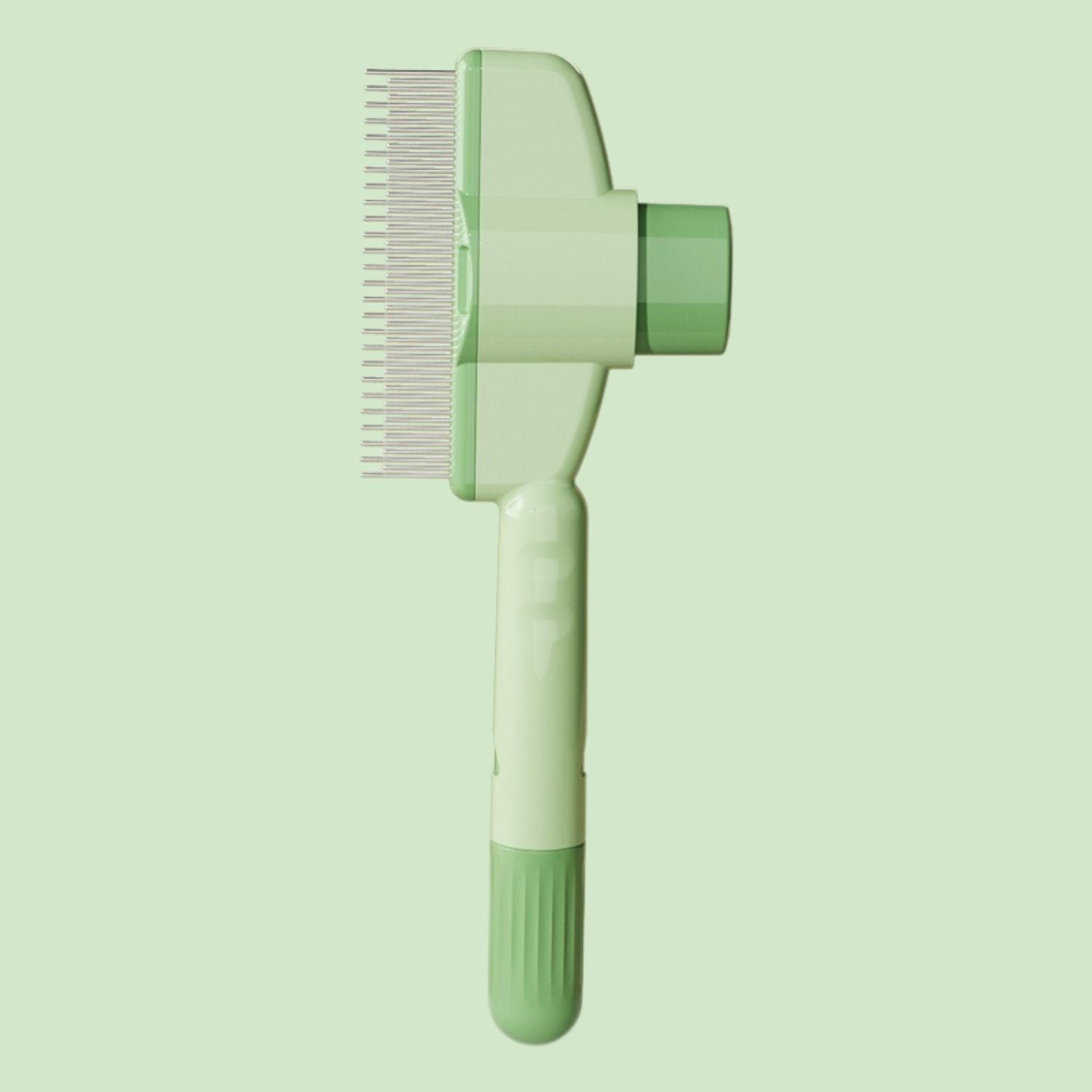 Zelfreinigende Huisdierkam huisdierborstelset groen en geel