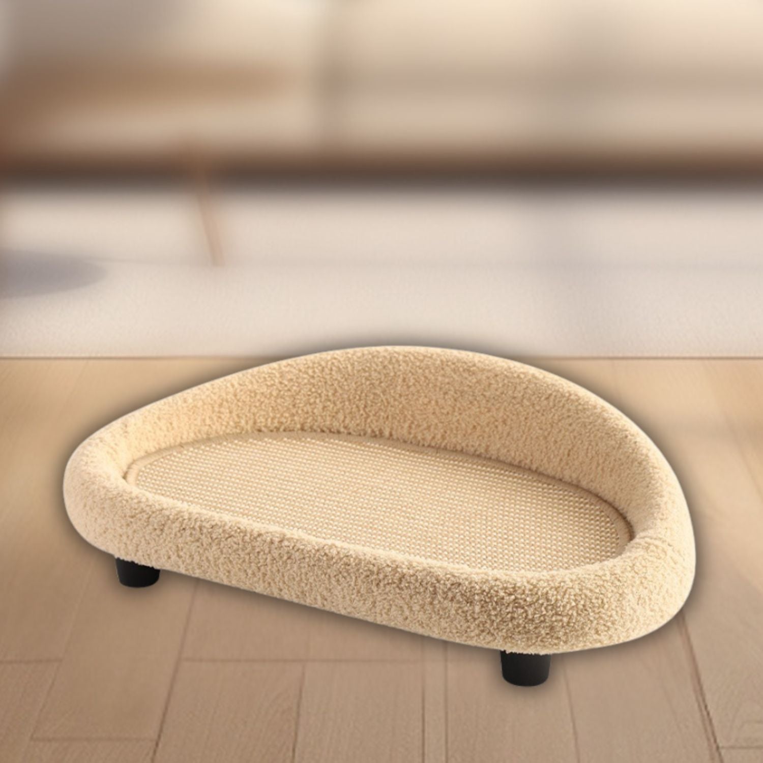 alles in een kat sofa beige kussen