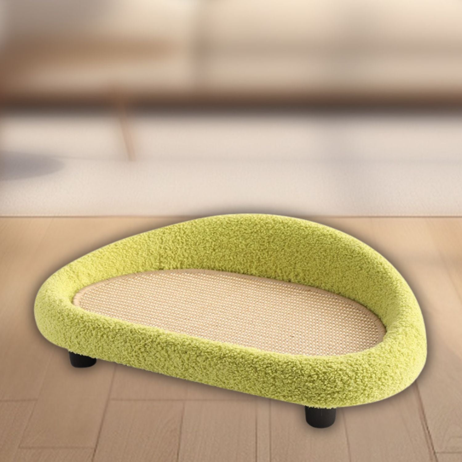 alles in een kat sofa groen kussen