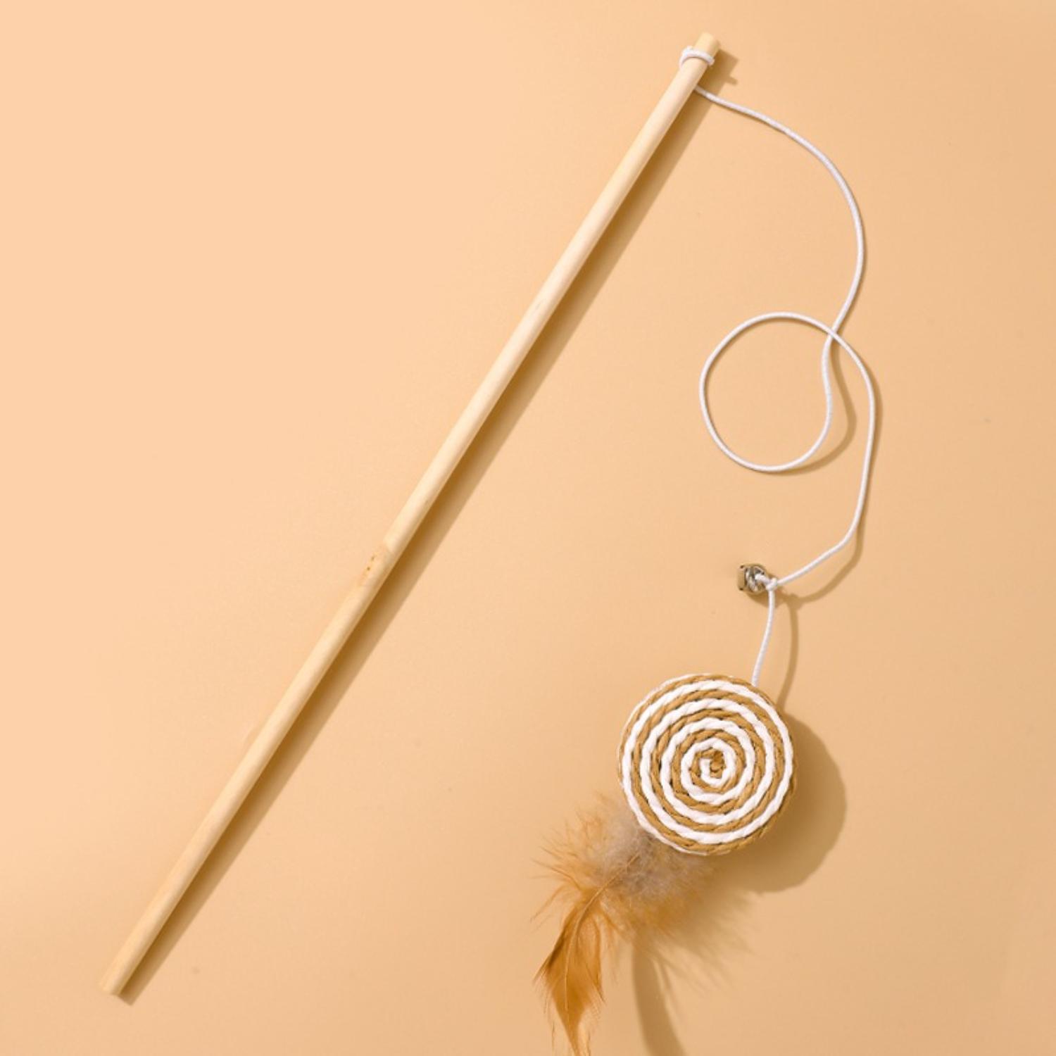 bruine jute muis kattenhengel natuurlijk