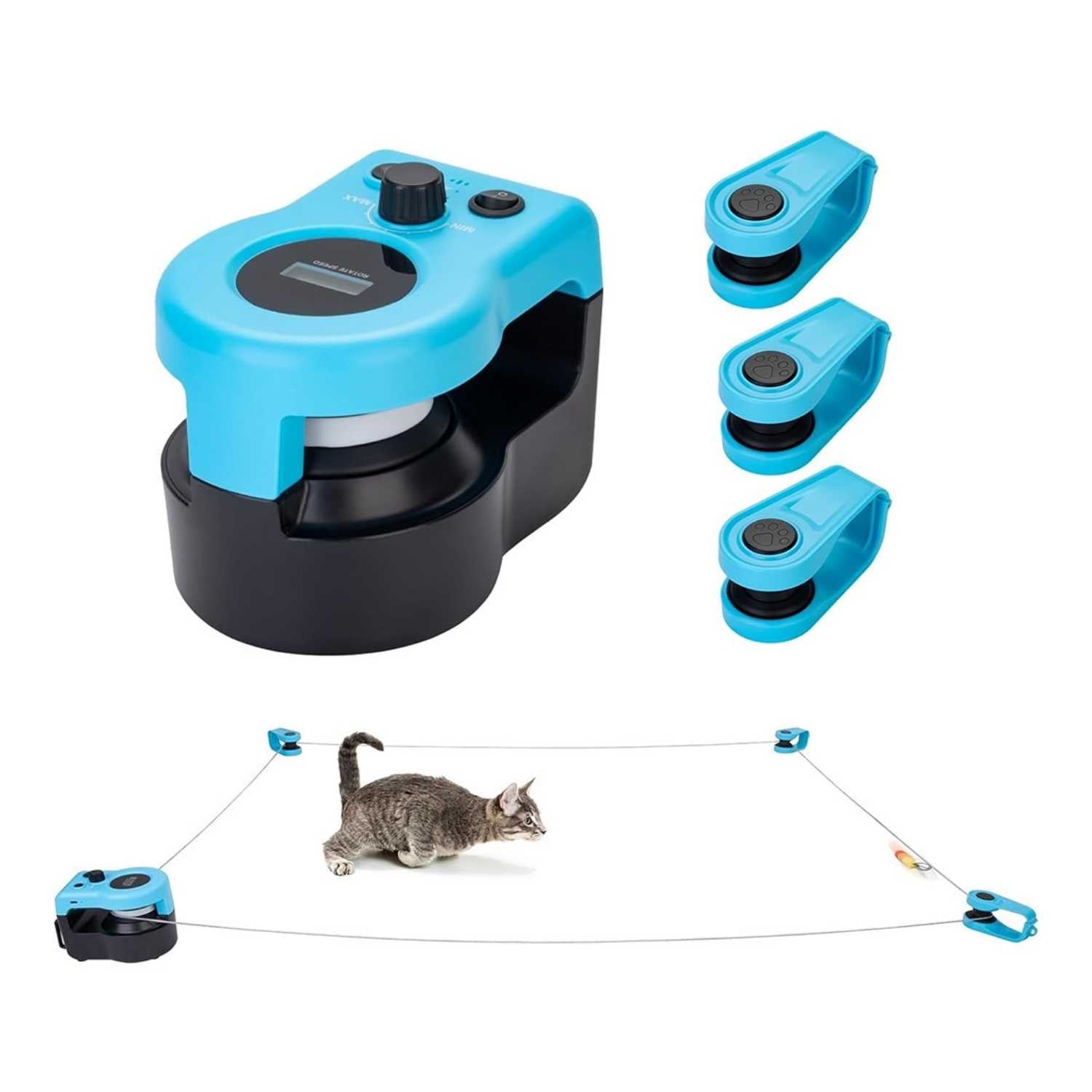 elektrisch katten speelkoord automatisch interactief speelgoed met lijnen en klemmen