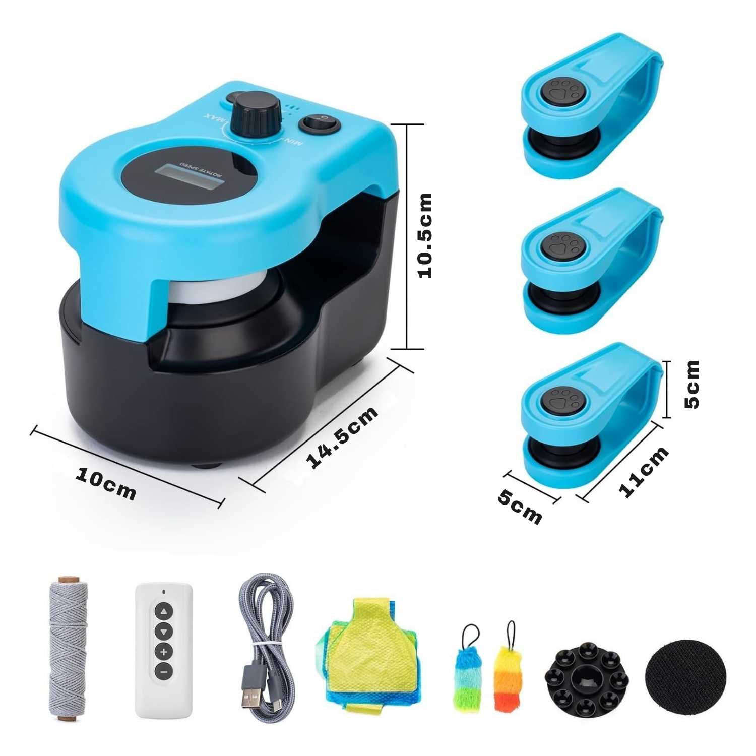 elektrisch katten speelkoord met afmetingen en accessoires voor kattenvermaak