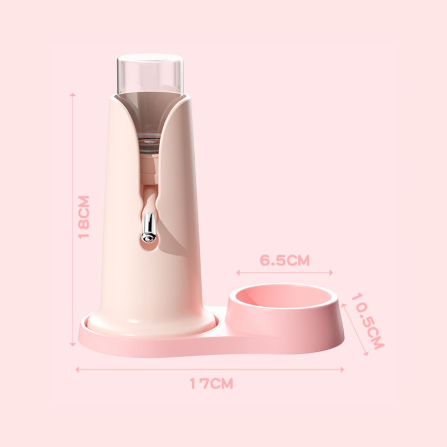 hamster drinkfontein staand met afmetingen in centimeter