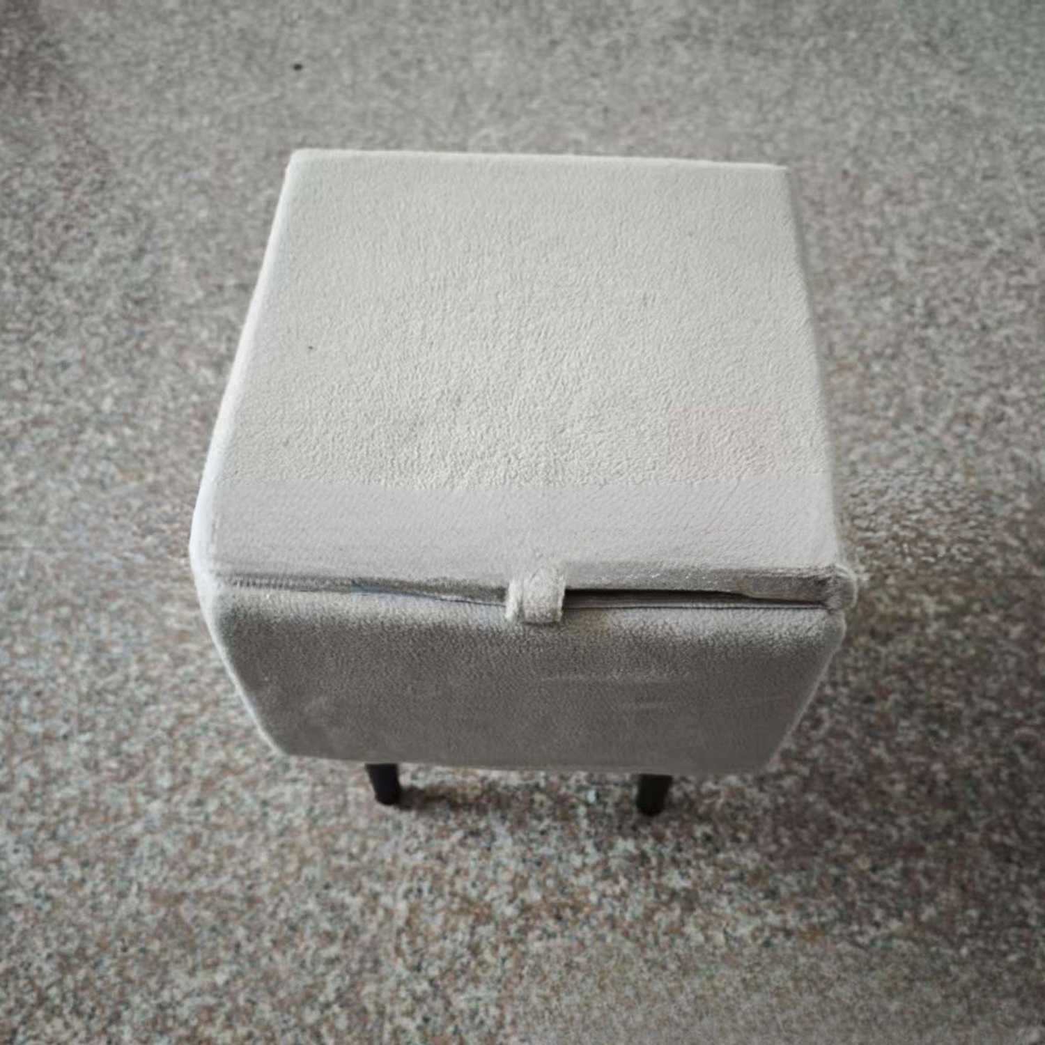 honden sofa trap lichtgrijze hondenkruk met fluwelen stof