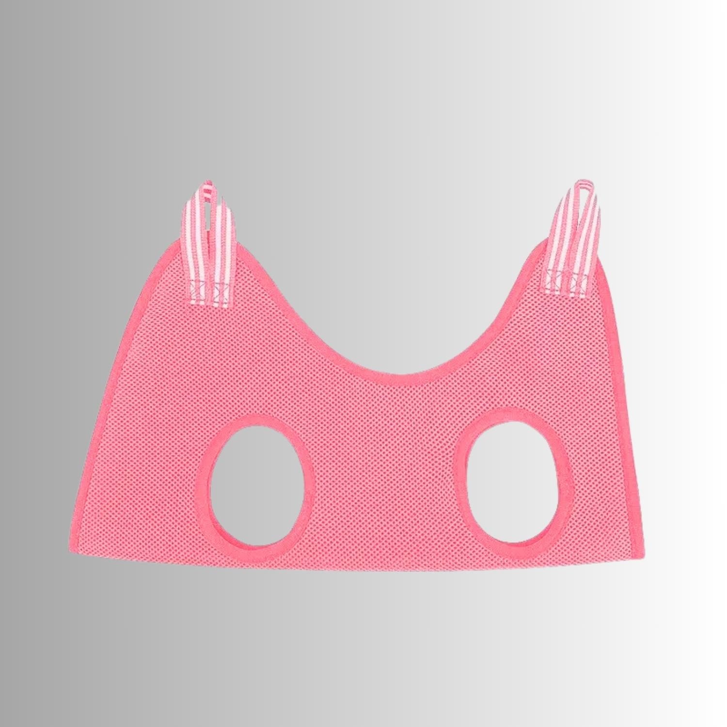 huisdier verzorgingshammock roze hammock met ronde potenopeningen