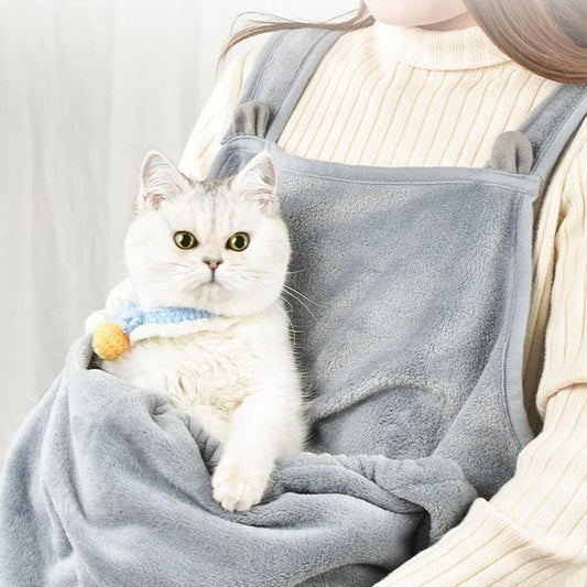 kat haar preventie schort zacht en gezellig met kat