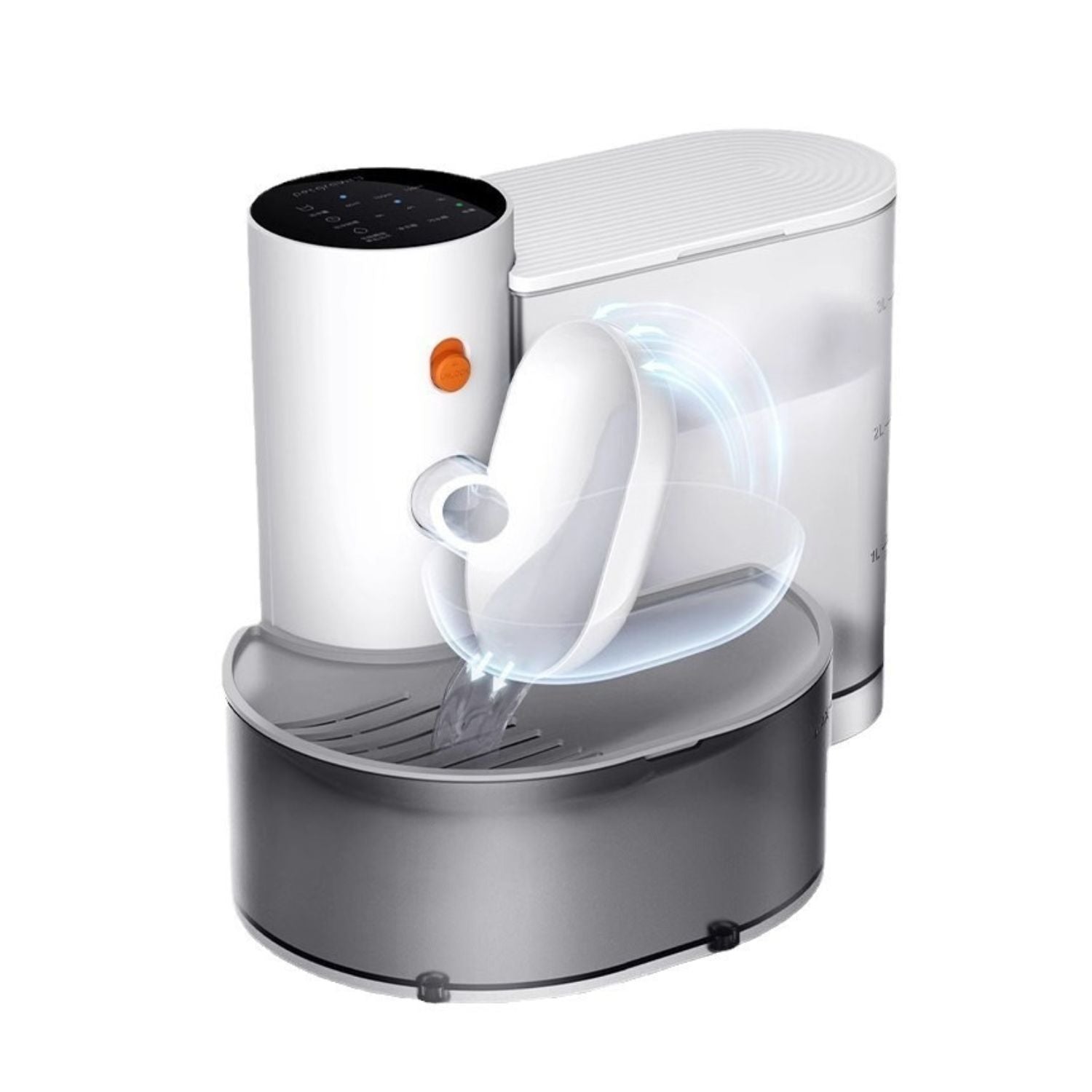 katten drinkfontein slim intelligent waterverdeling met led touch