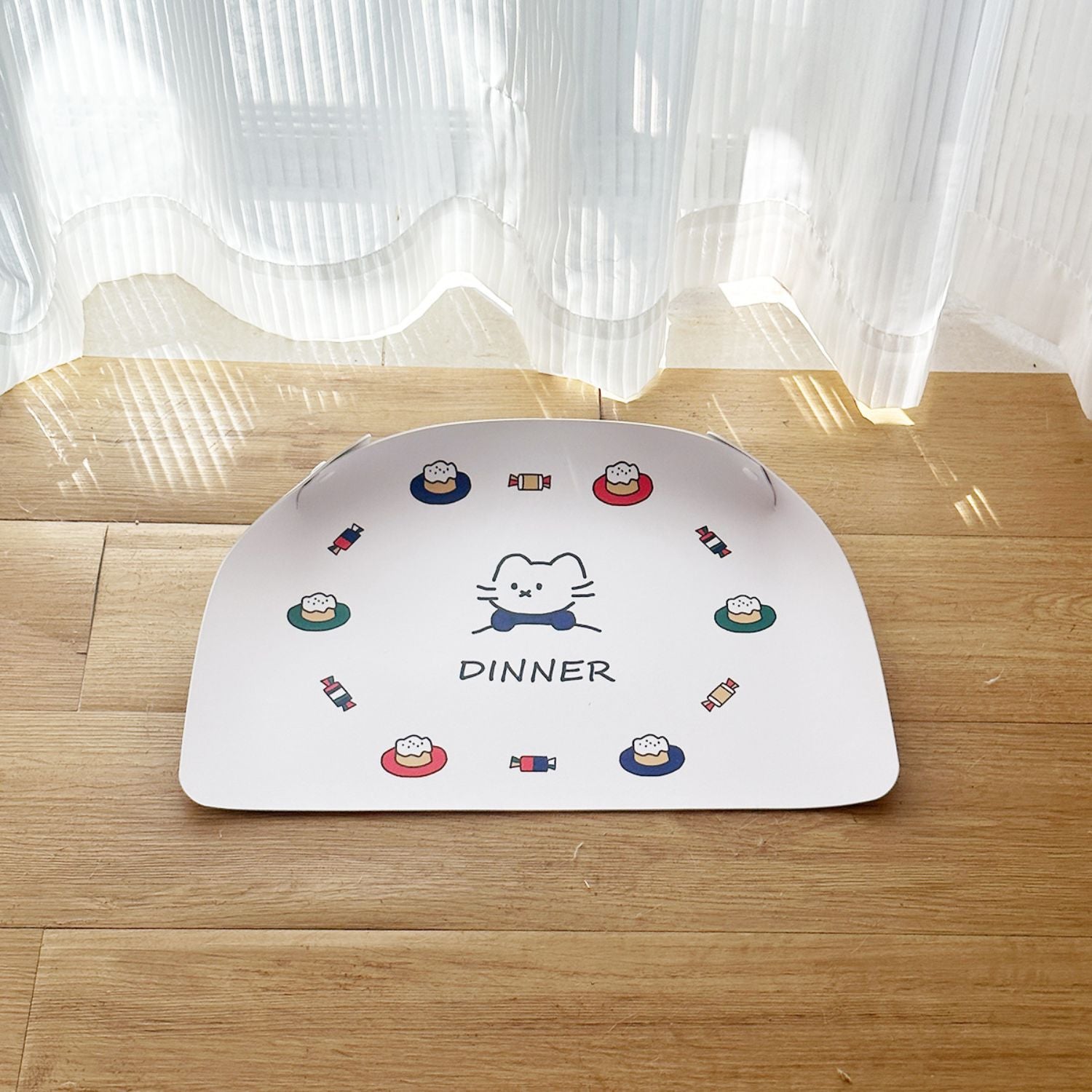 katten placemat pu leer met schattige kattenprint