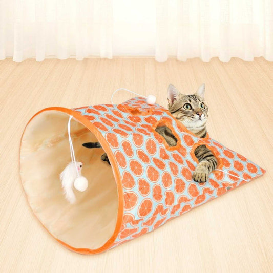 katten tunnelzak met knisper speels ontwerp duurzaam materiaal actie