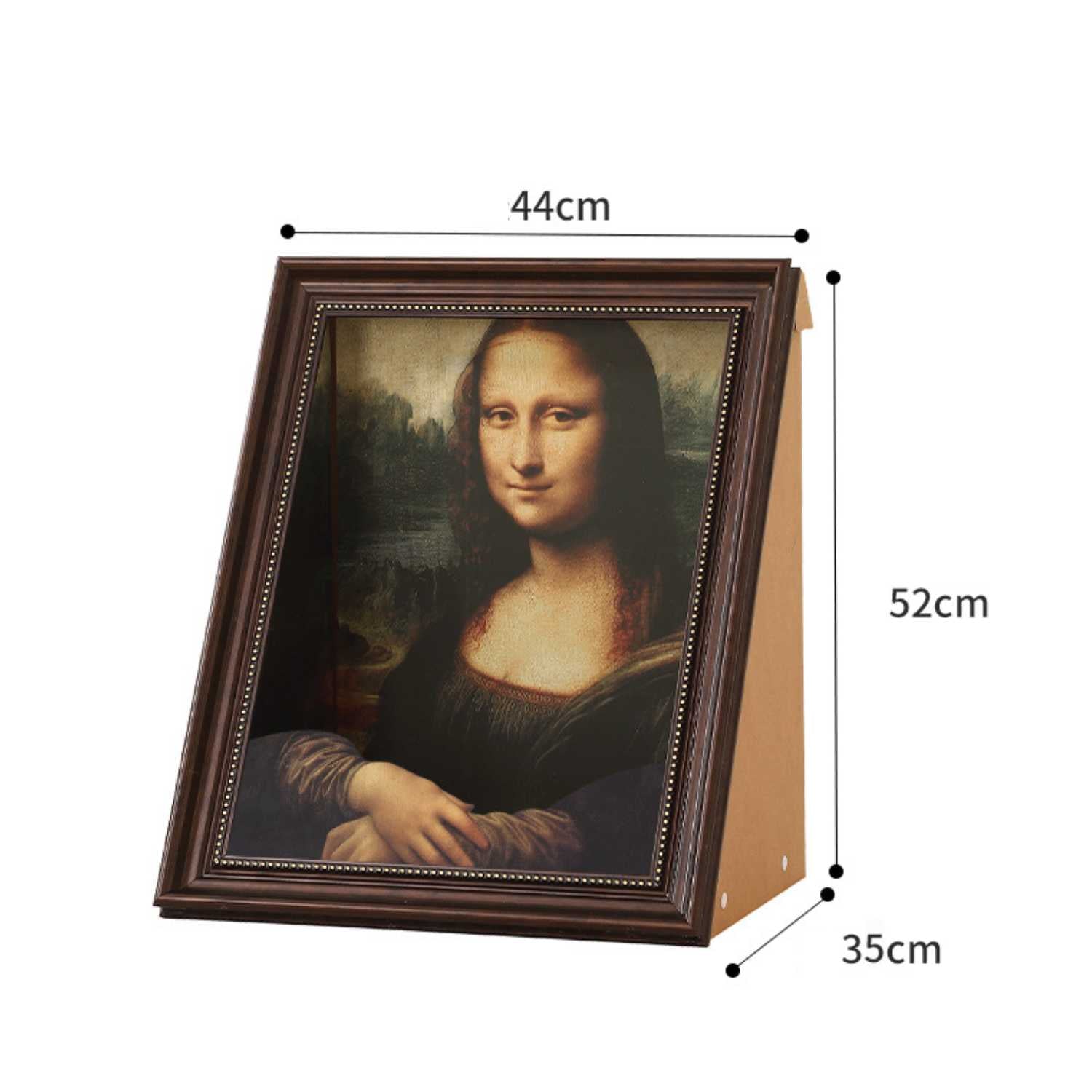 kattenbed 3d 4d olieverf mona lisa afmeting weergave