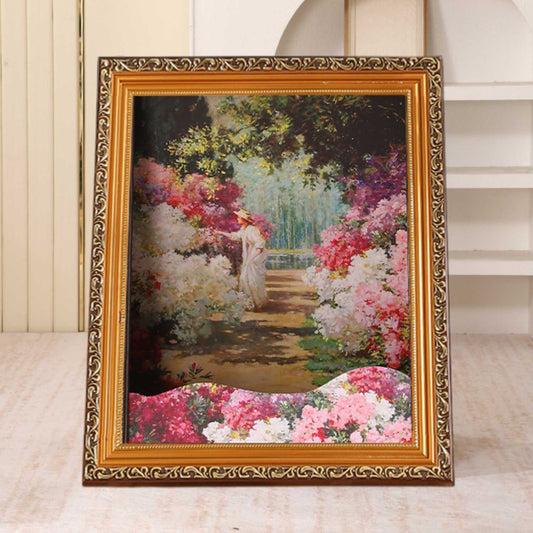 kattenbed 3d 4d olieverf romantische tuin schilderij ontwerp