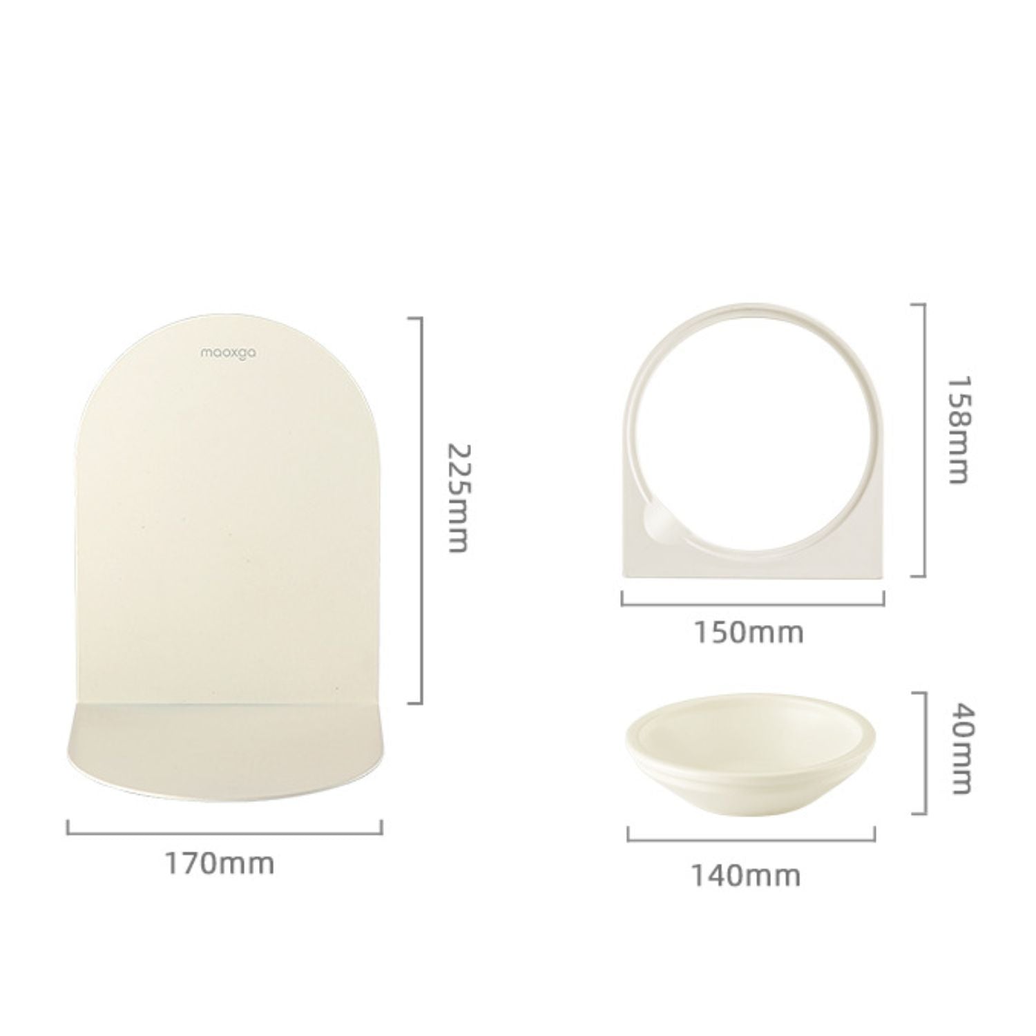 kattenkom keramiek verhoogd afmetingen en technische specificaties