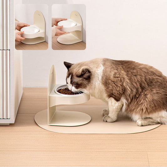 kattenkom keramiek verhoogd kat eet met inzet afneembare bakjes